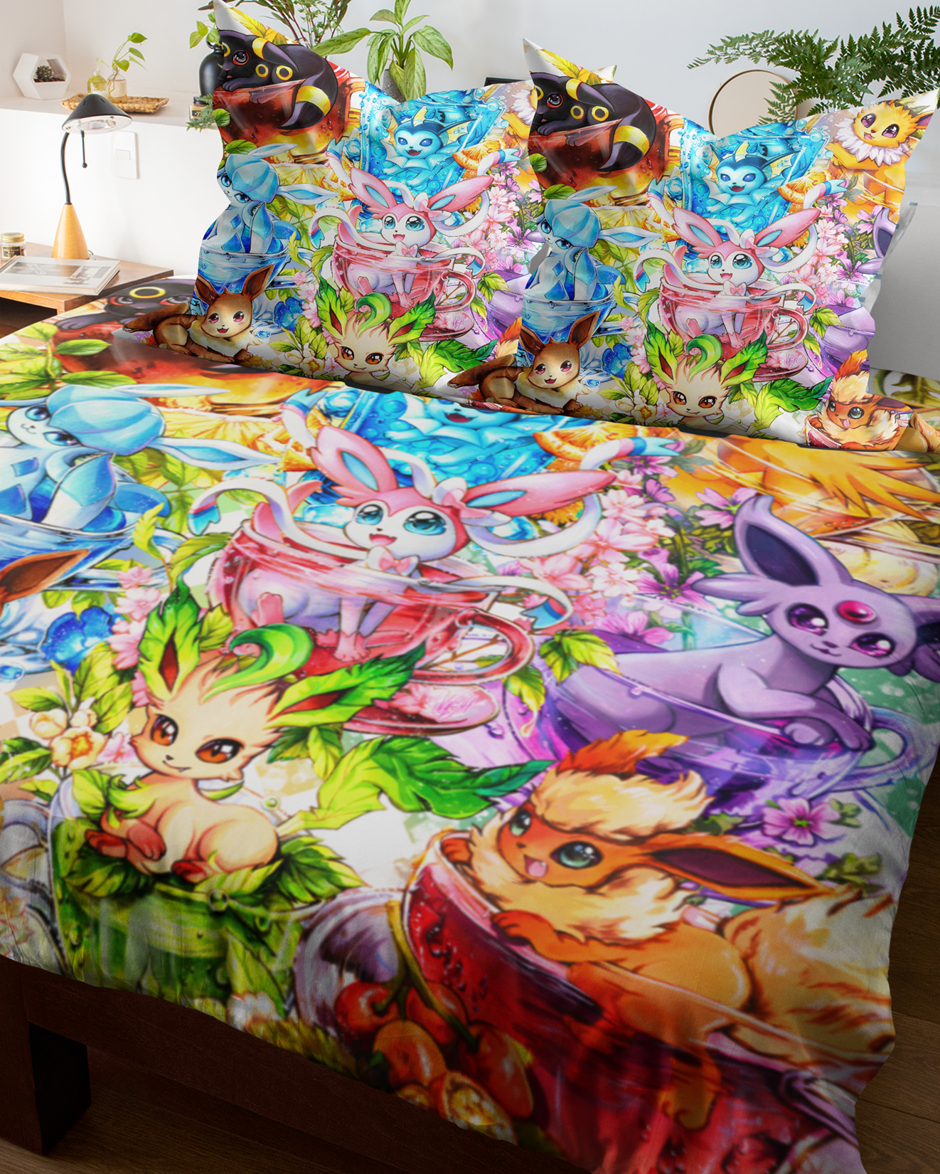 Fan Bettwäsche Set - Poke Evolis