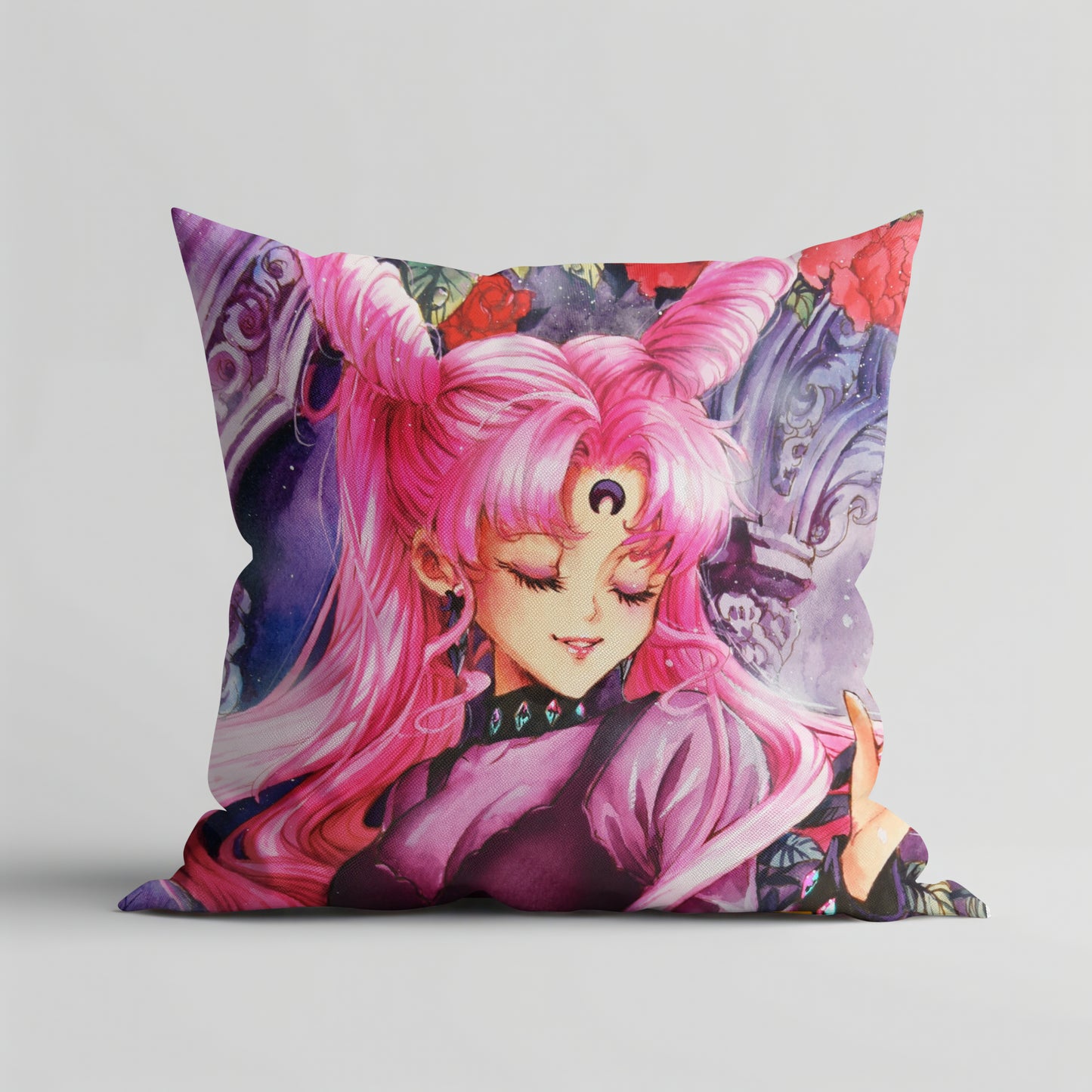 Pink Lady in Black Kissen