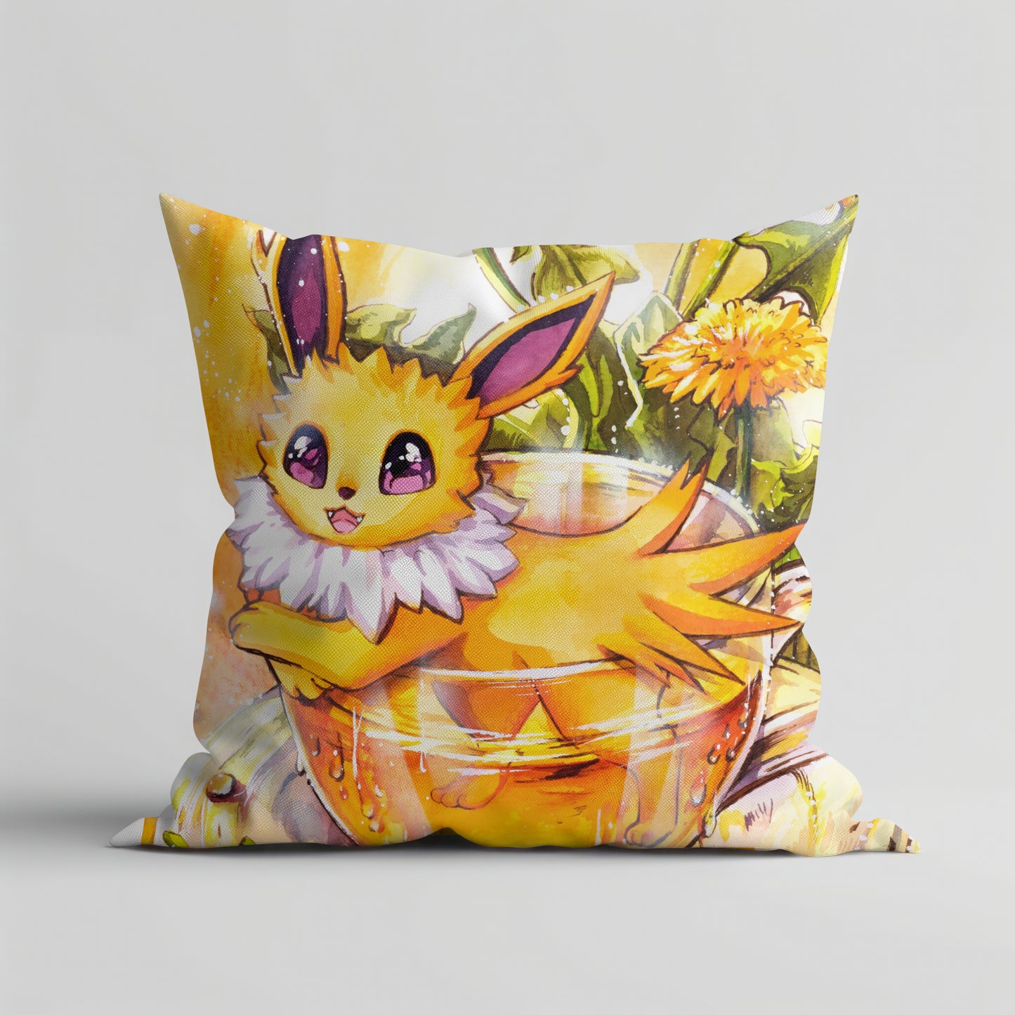 Almohada de té de diente de león