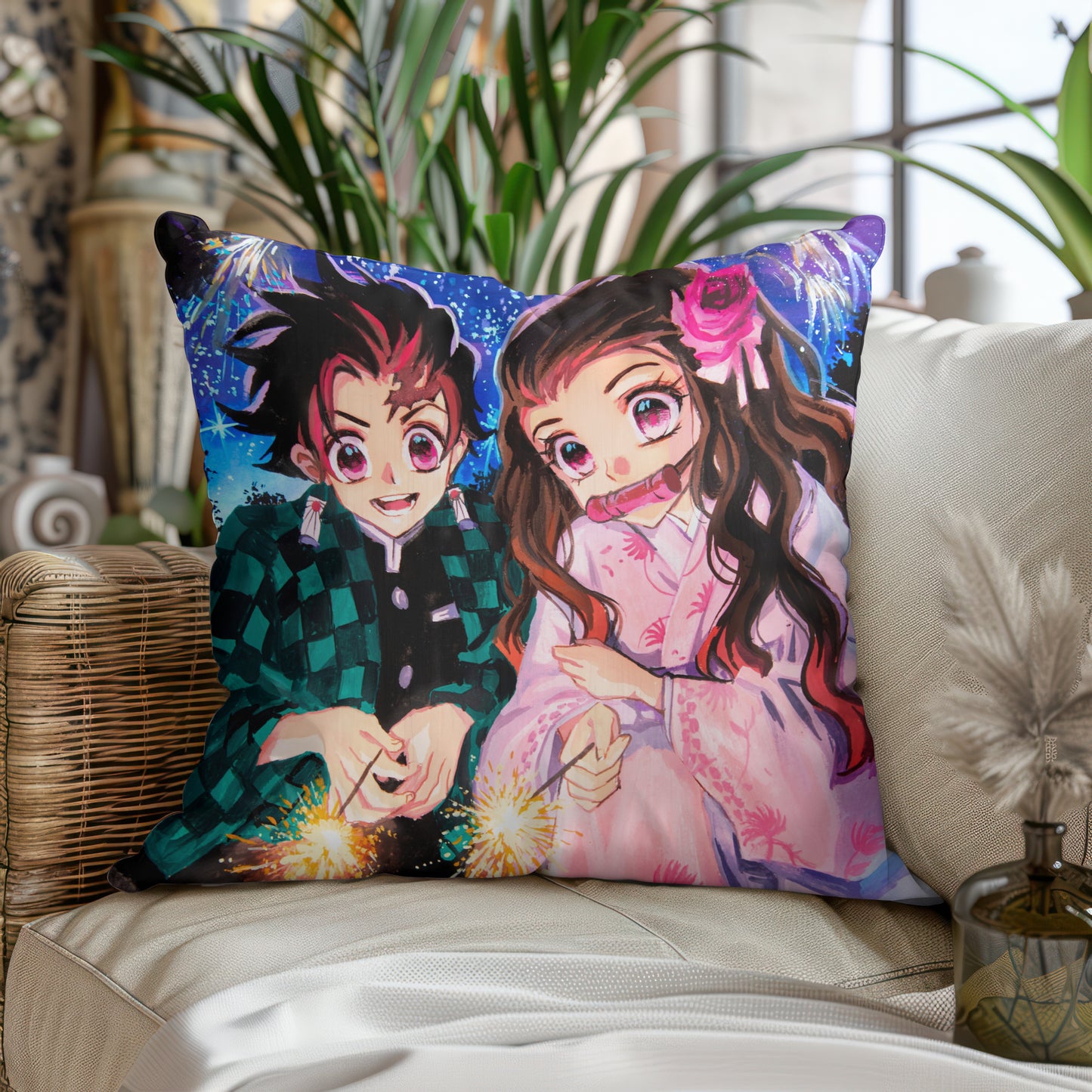 Almohada hermano y hermana