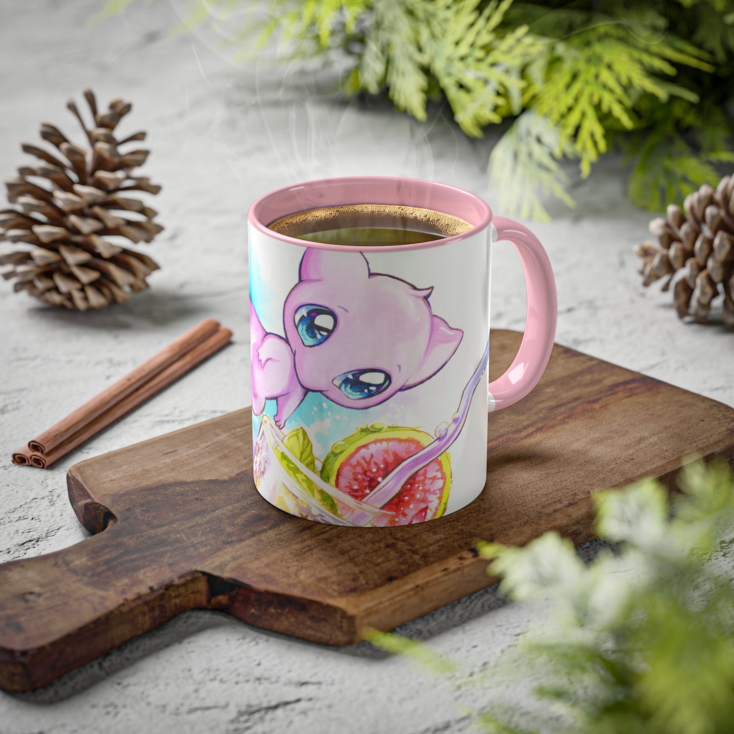 Taza de té flotante de refresco de guayaba