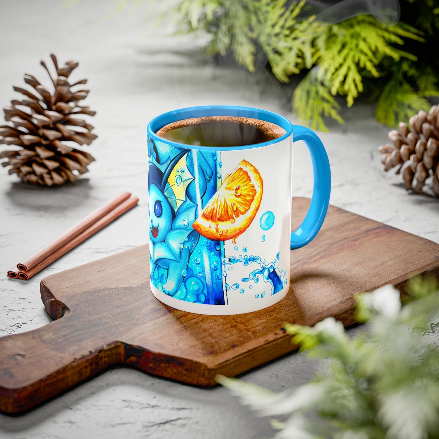 Taza de té de limón soñoliento