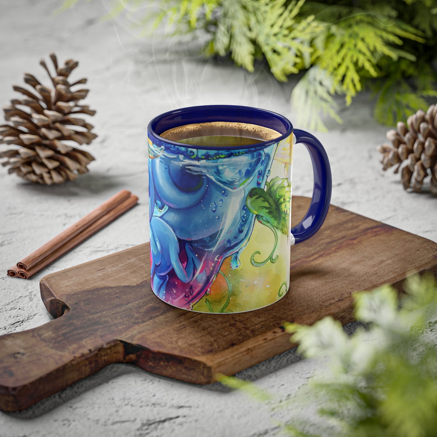Taza Piscina arcoiris