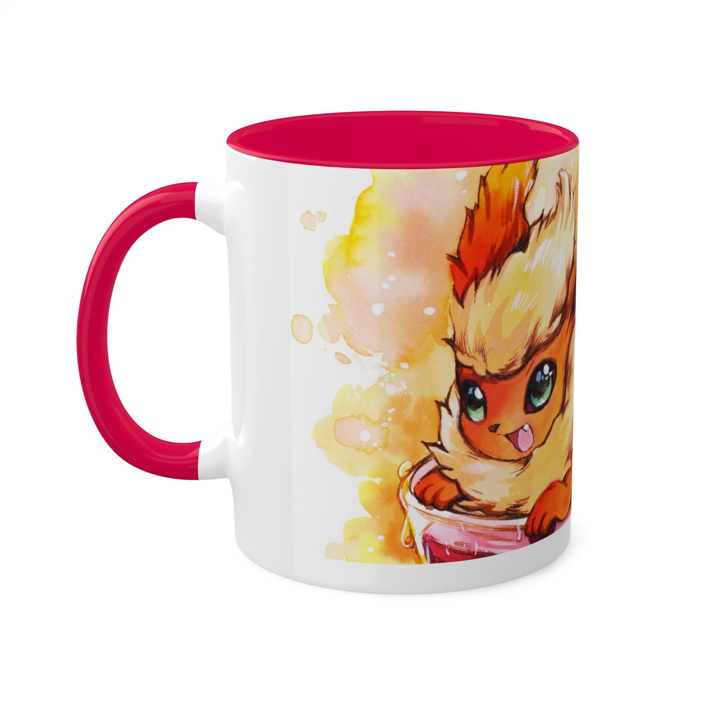 Taza de té esponjosa de rosa mosqueta