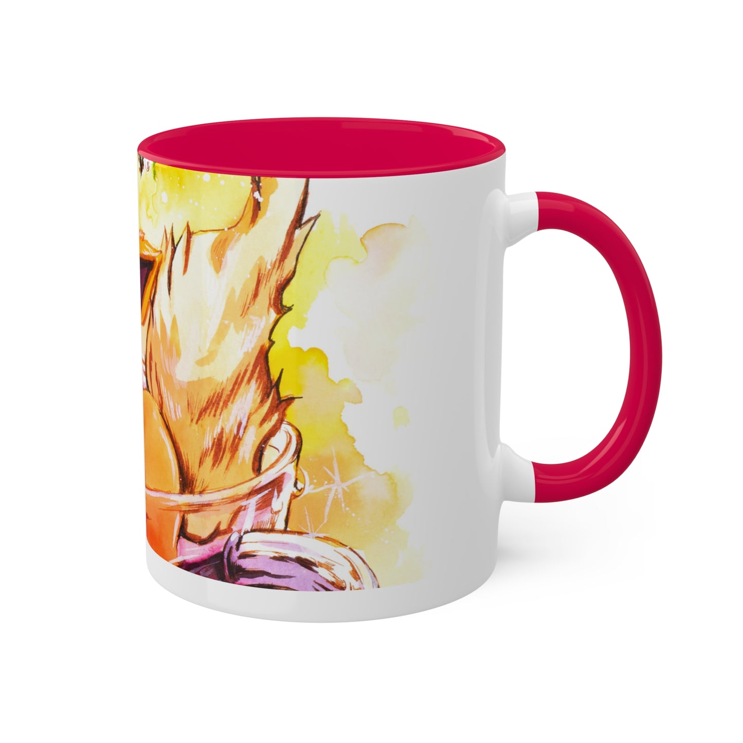 Taza de té esponjosa de rosa mosqueta