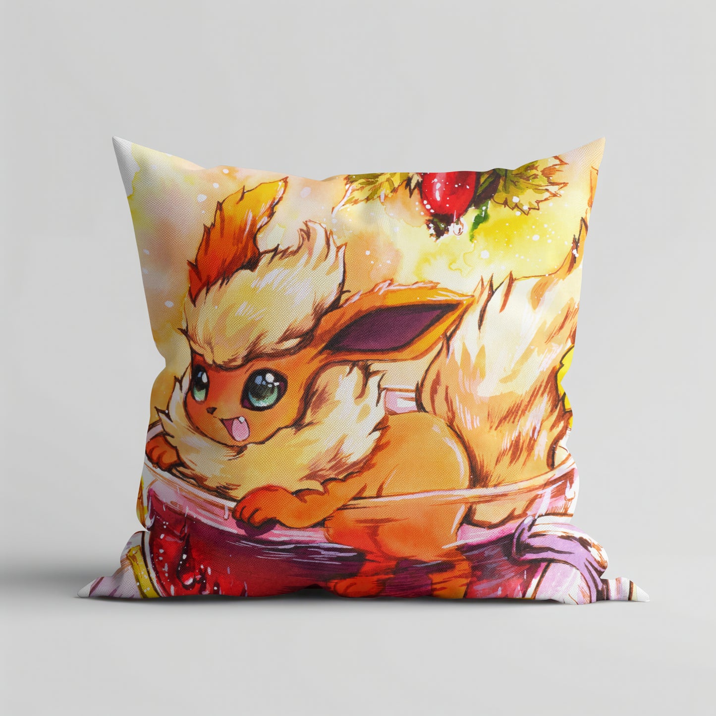 Fluffy Rosehip Tea Kissen