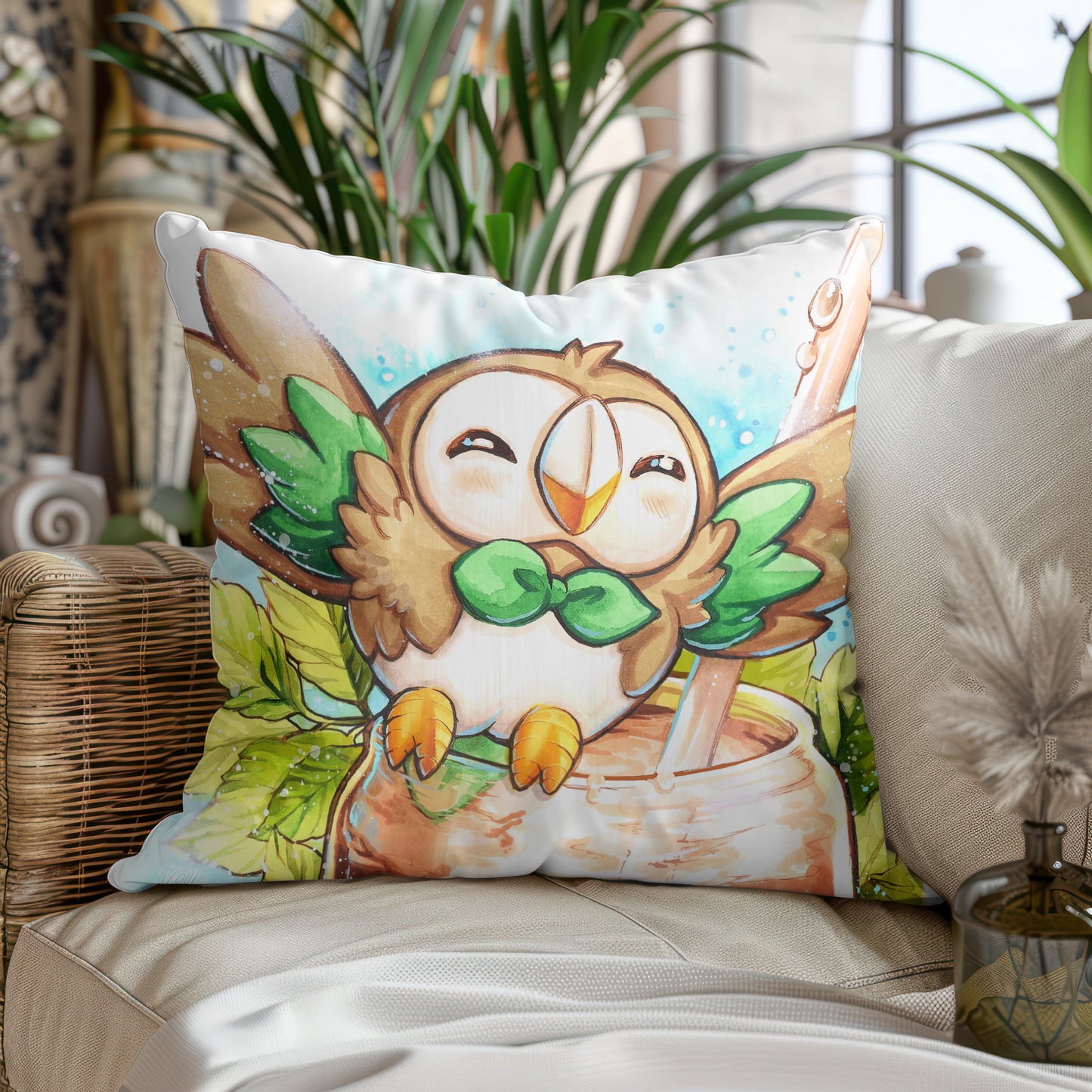 Almohada oscilante de refresco de melón