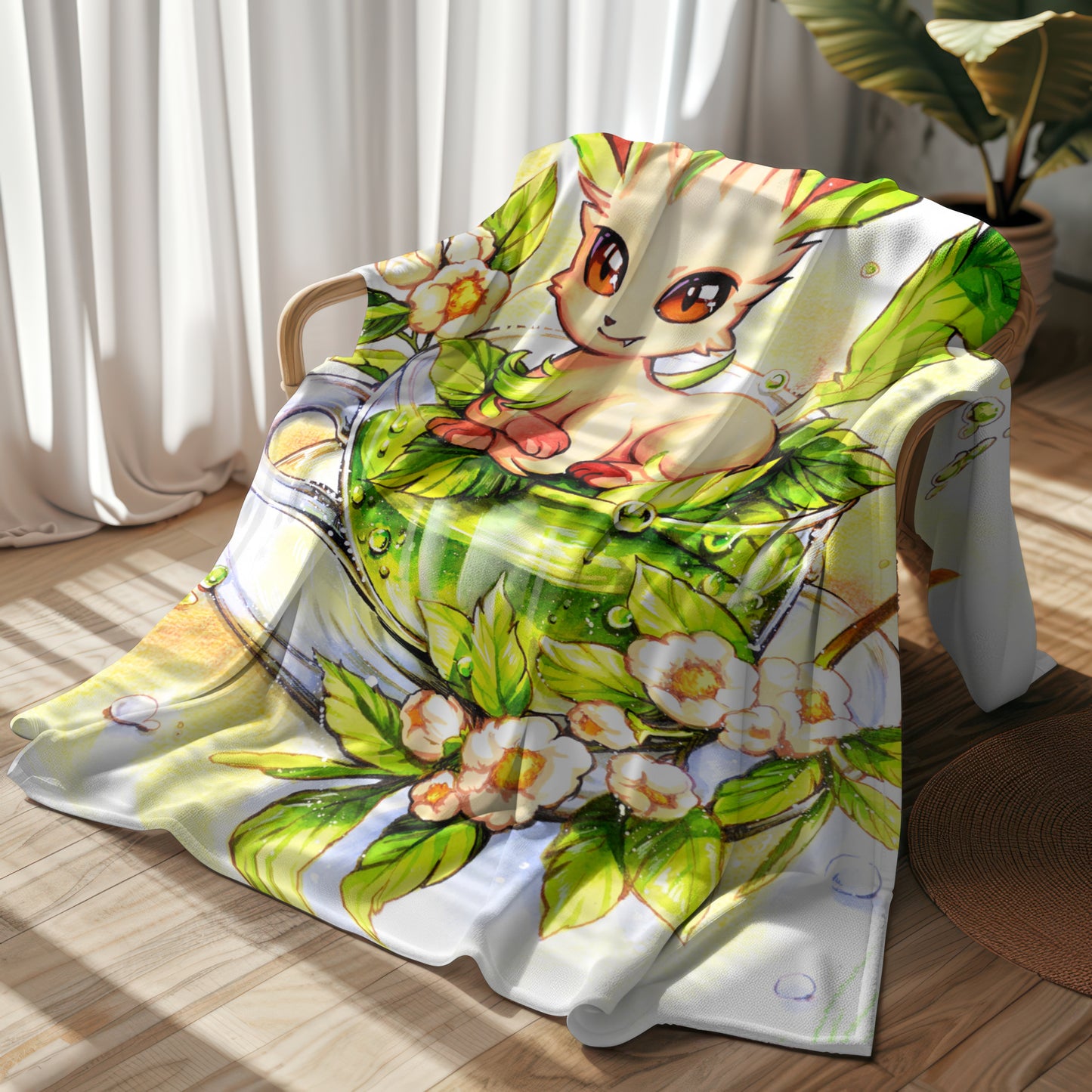 Mystic River Green Tea Blanket