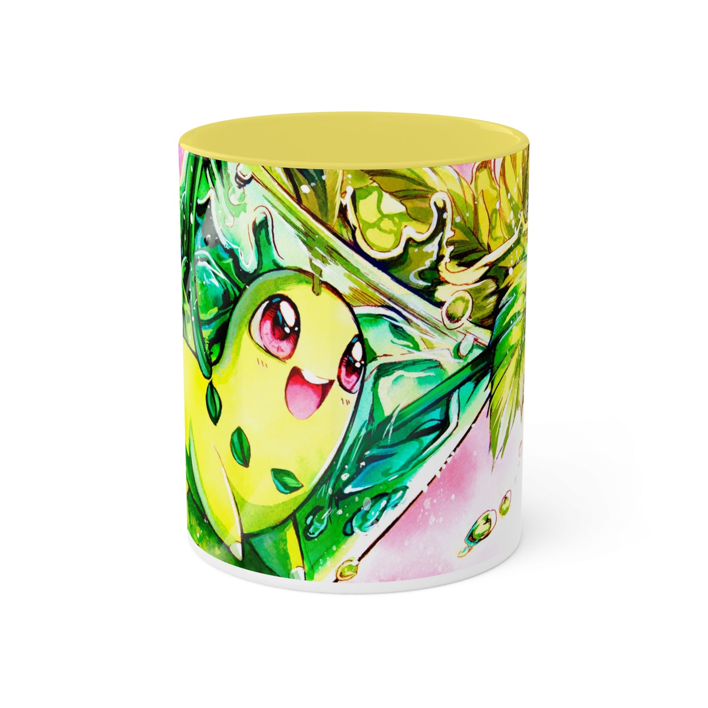 Taza de poder de flor verde