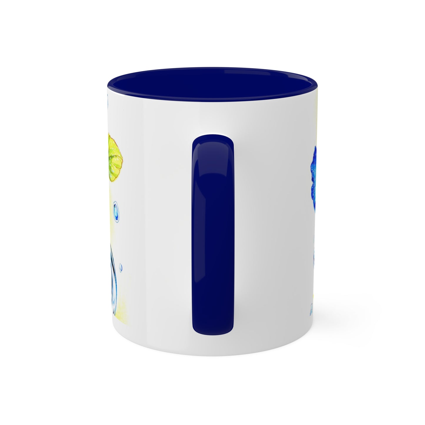 Taza de té del océano azul