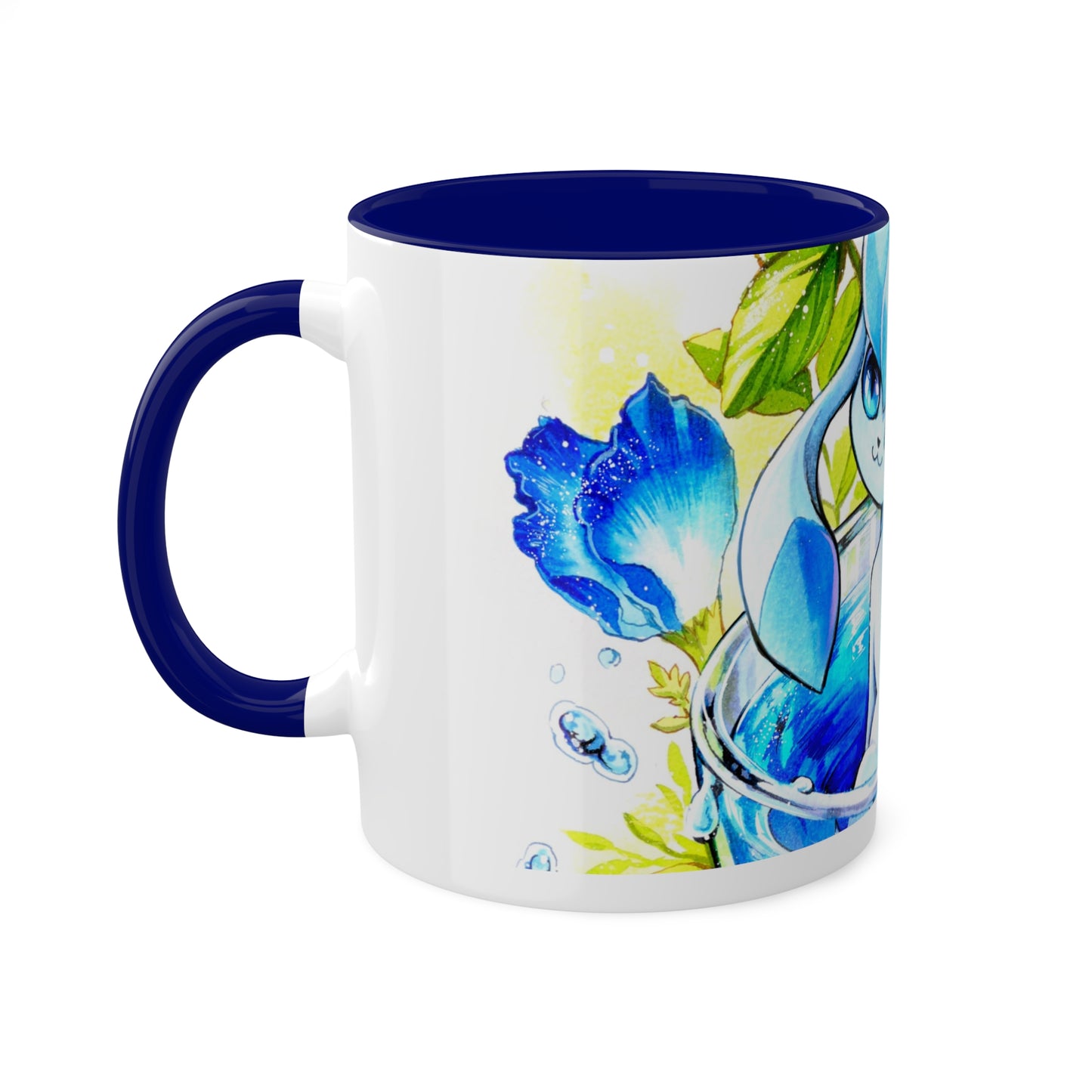 Taza de té del océano azul