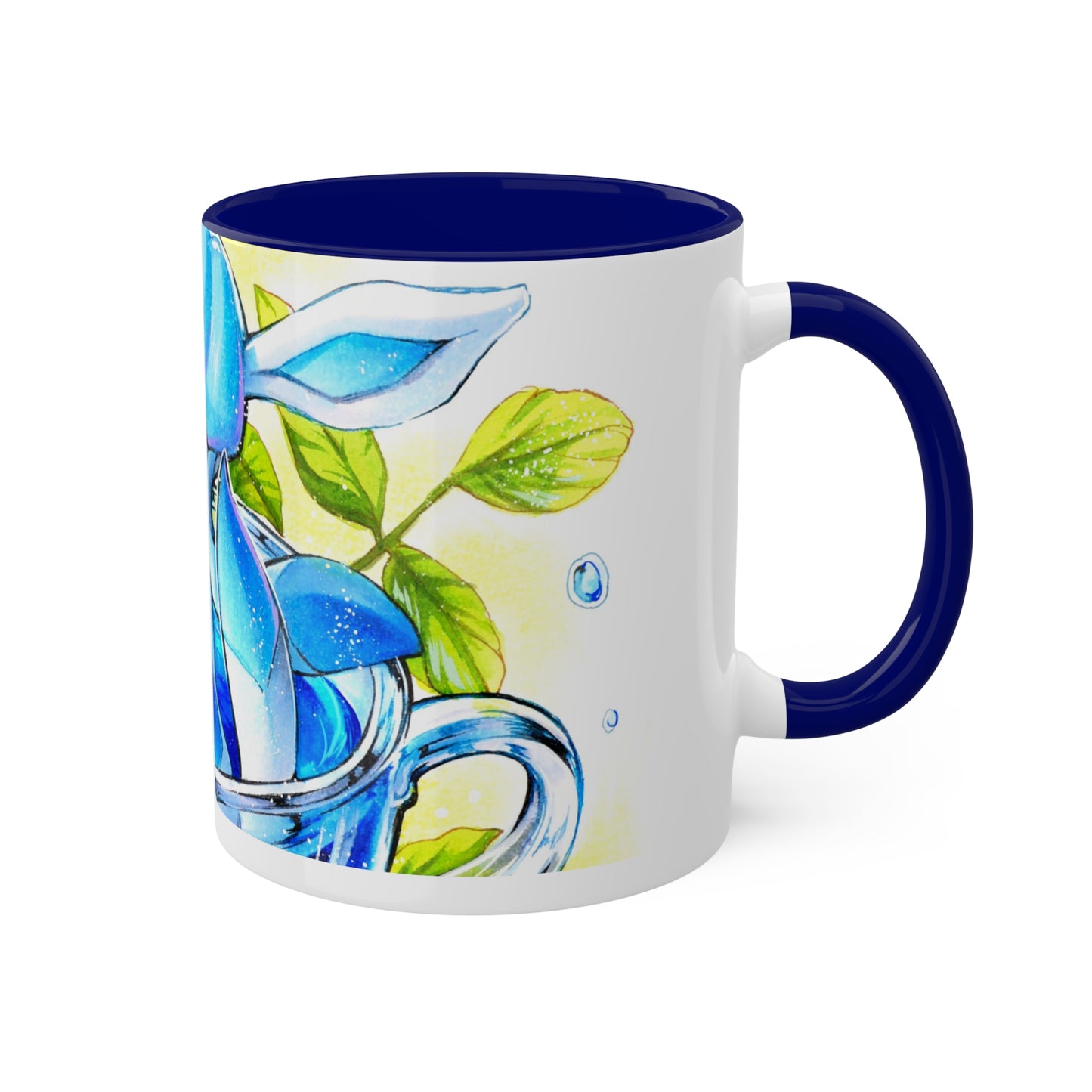 Taza de té del océano azul