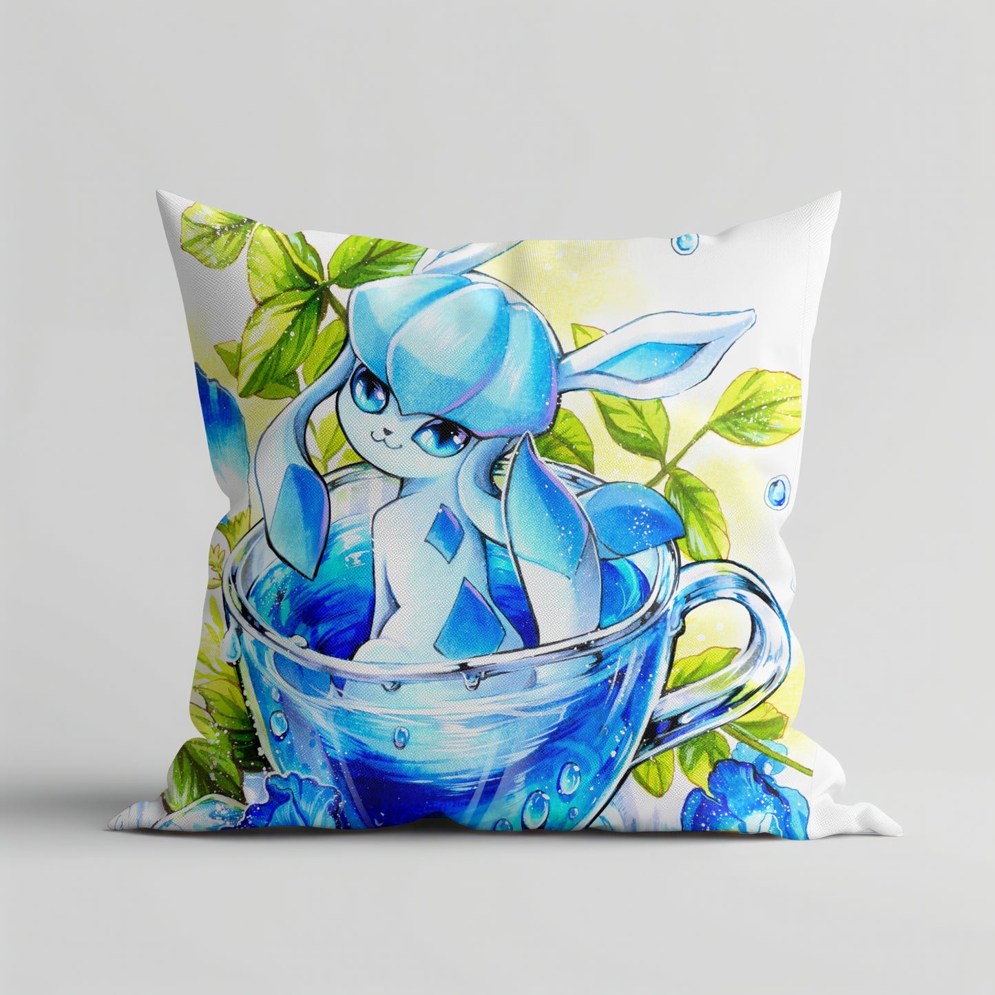 Almohada de té del océano azul