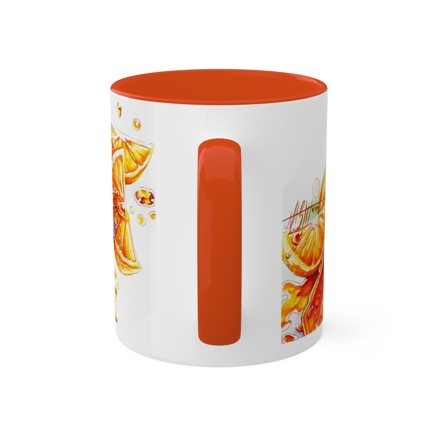 Taza de té de burbujas naranja