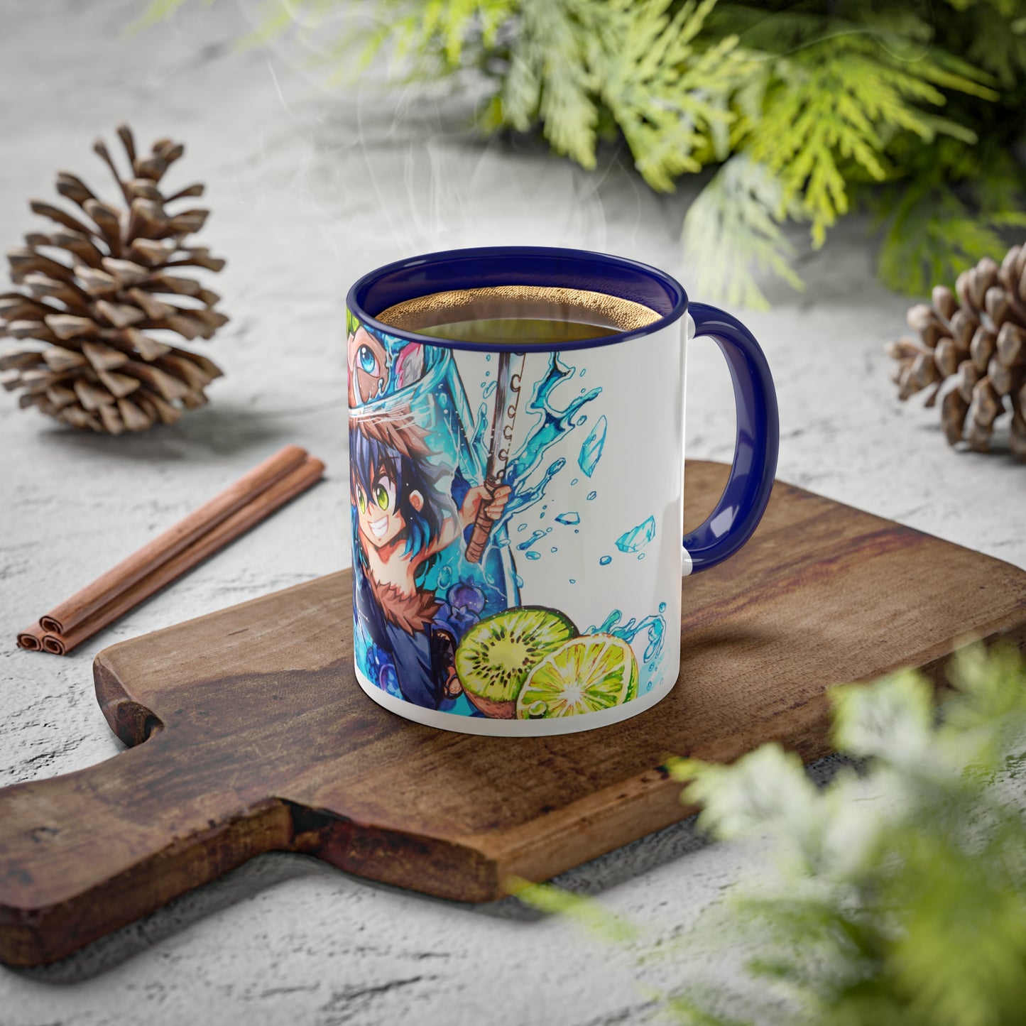 taza de refresco de kiwi