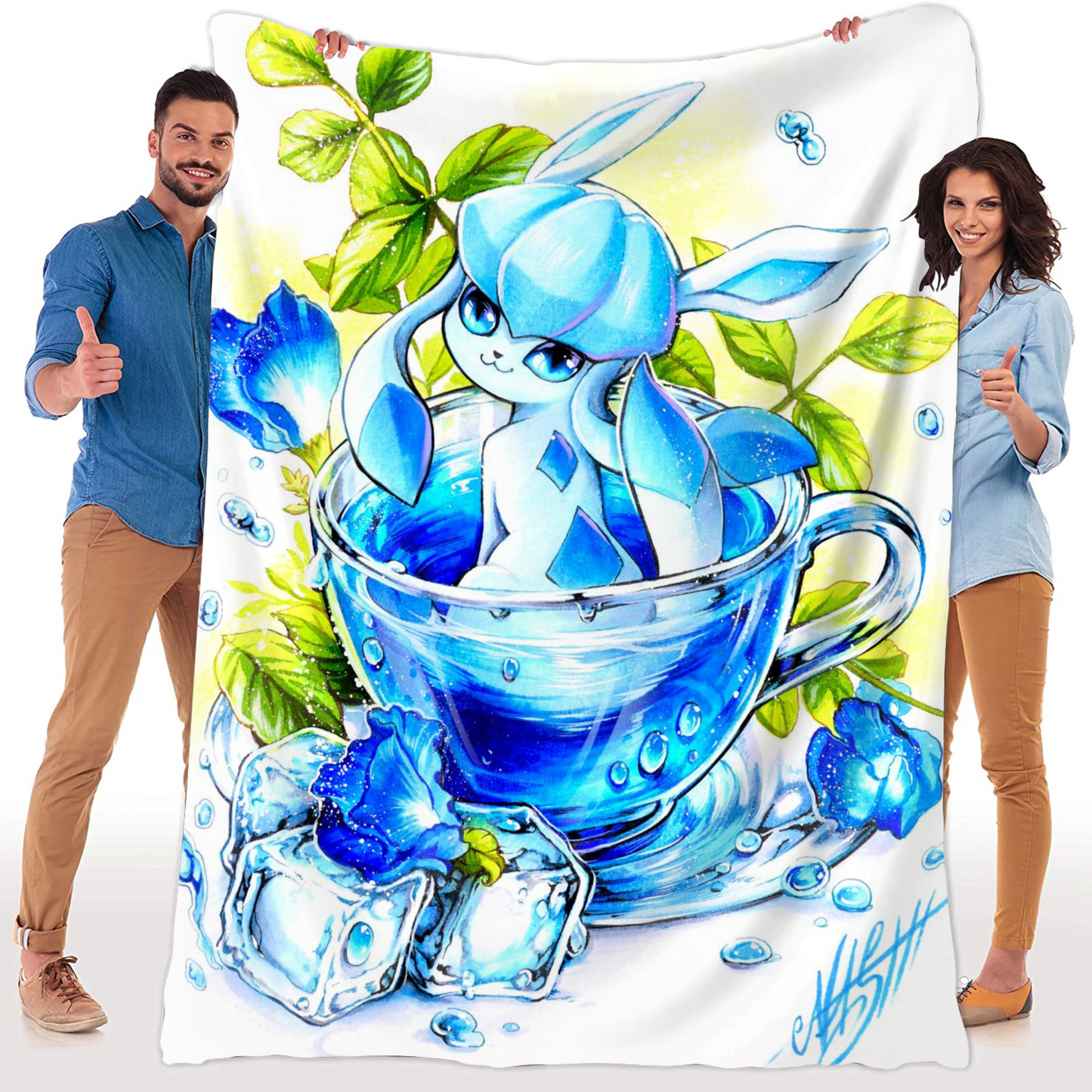 Manta de peluche Blue Ocean Tea