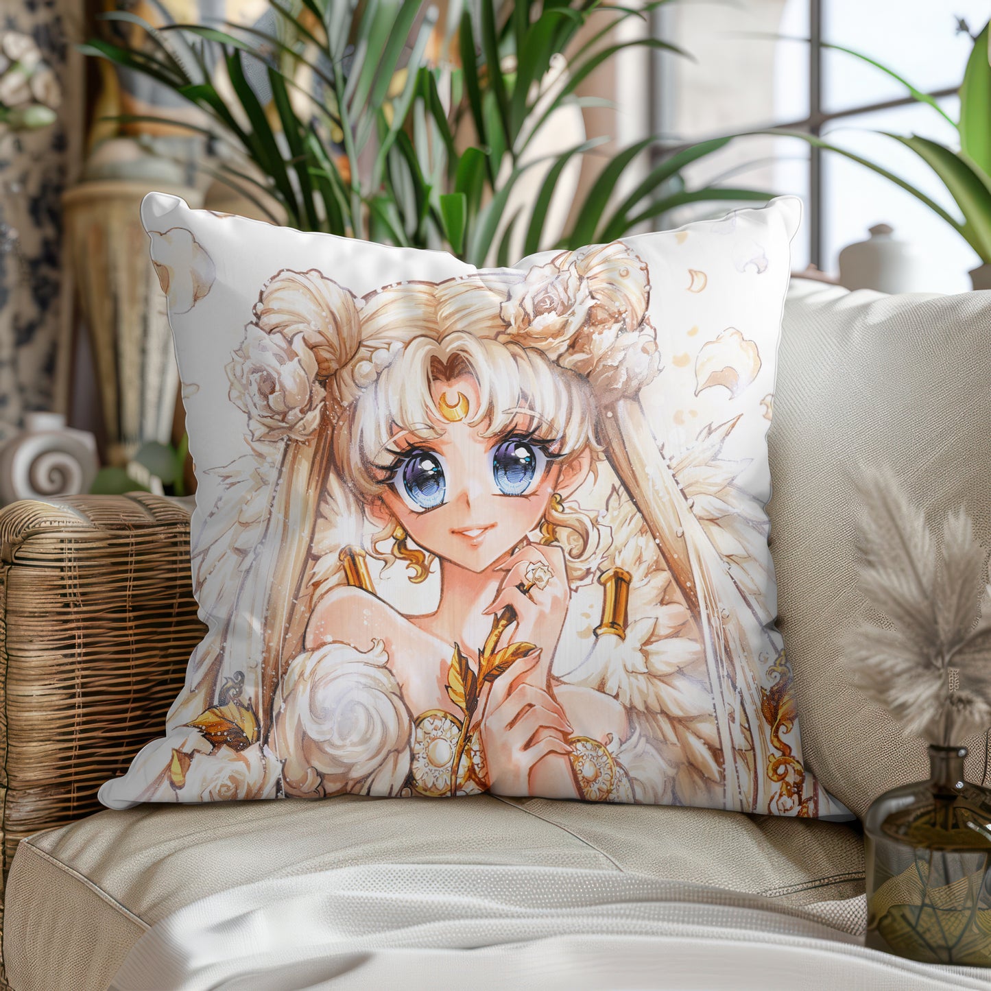 Almohada Luna Ángel Júpiter