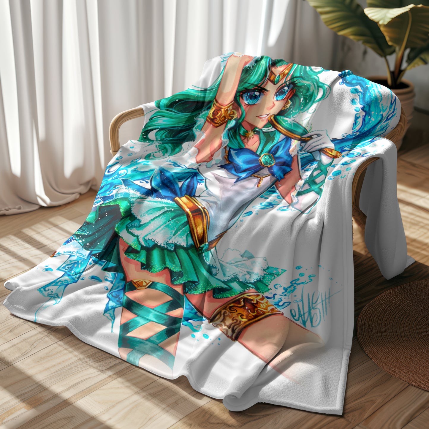 Moon Warrior Neptune Blanket