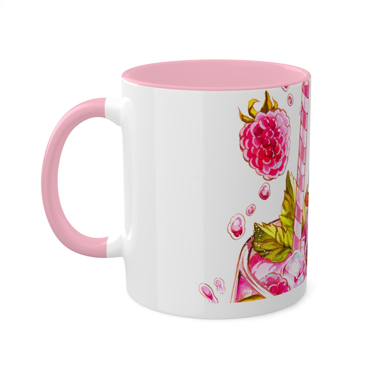 Taza de bebida de demonio de frambuesa