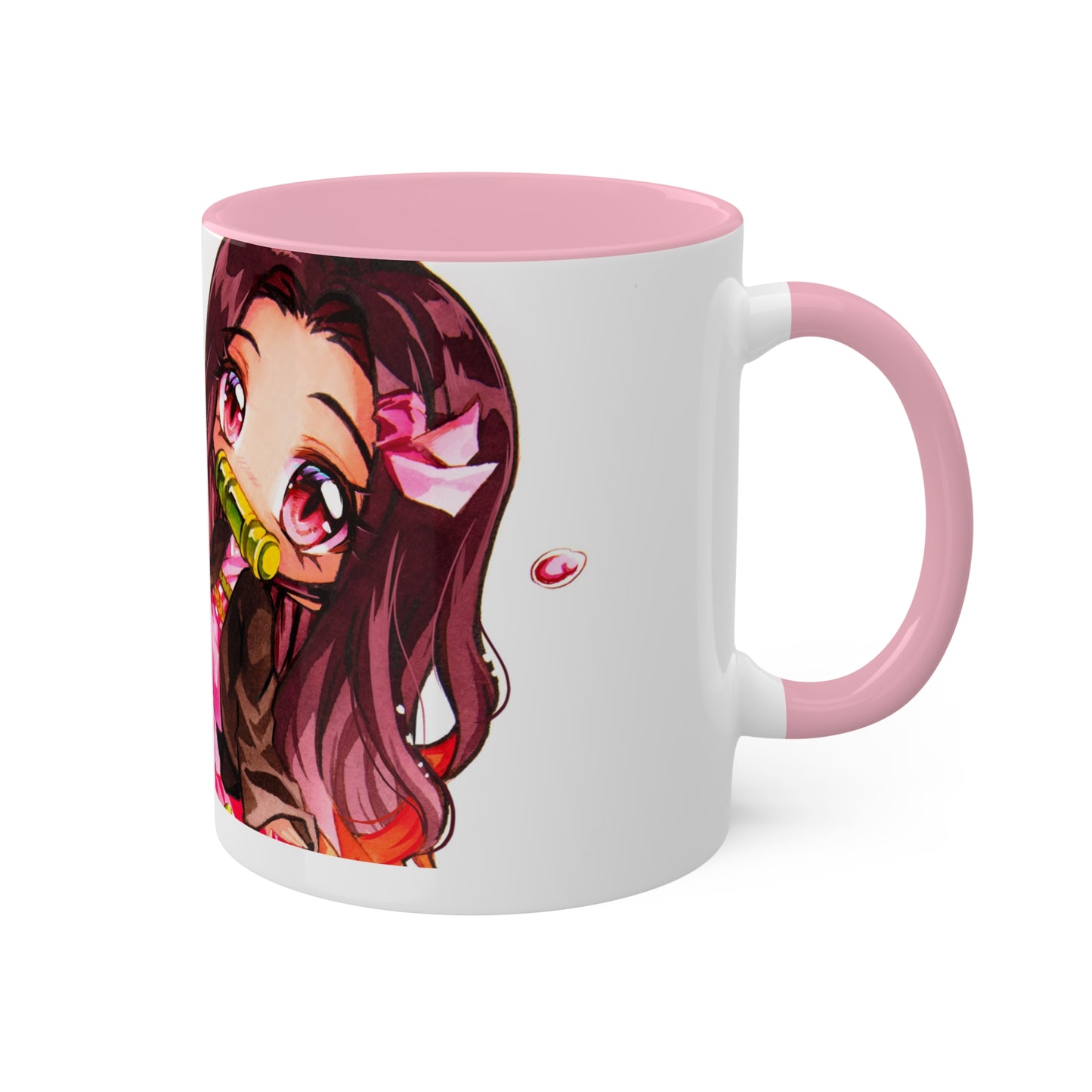 Taza de bebida de demonio de frambuesa
