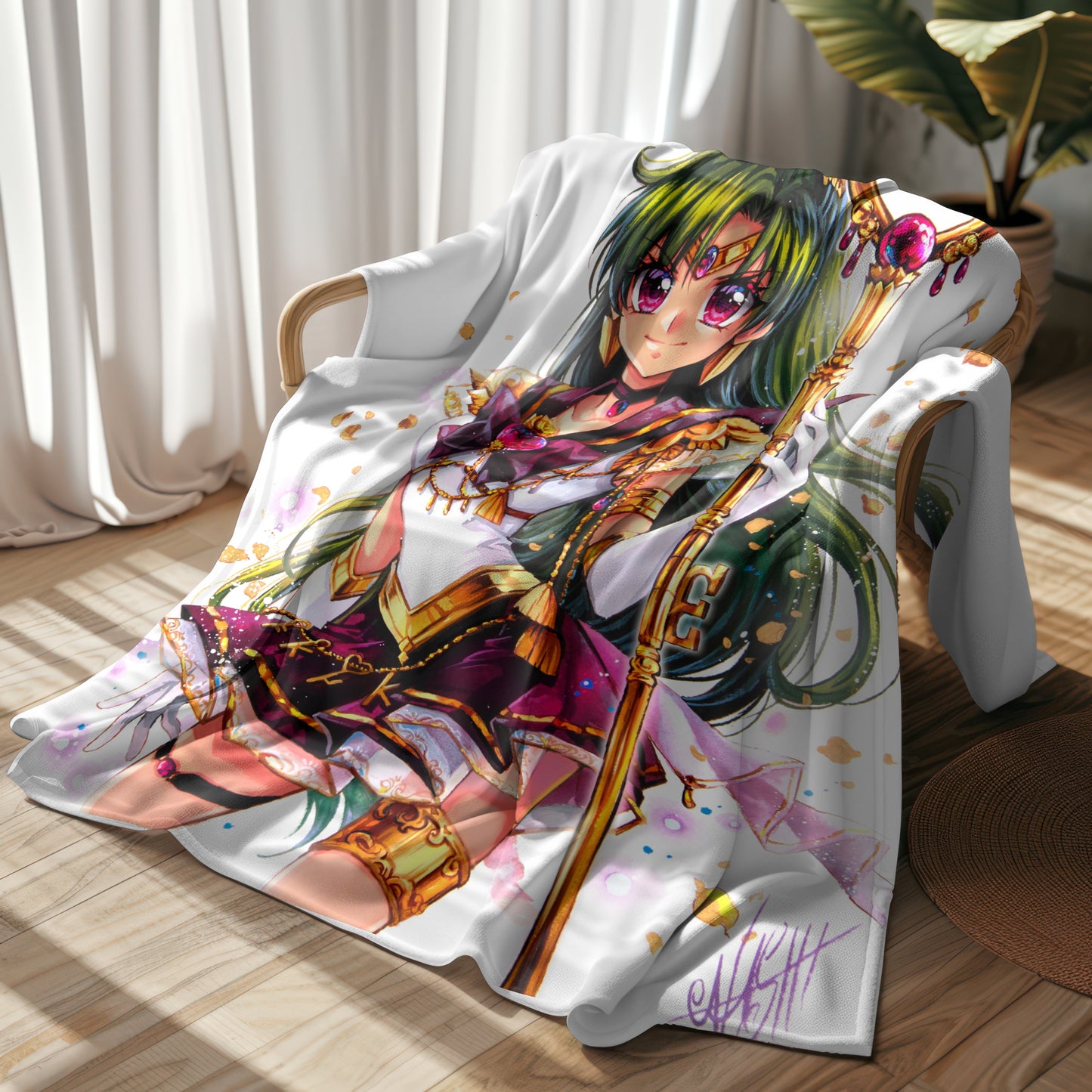 Moon Warrior Pluto Blanket