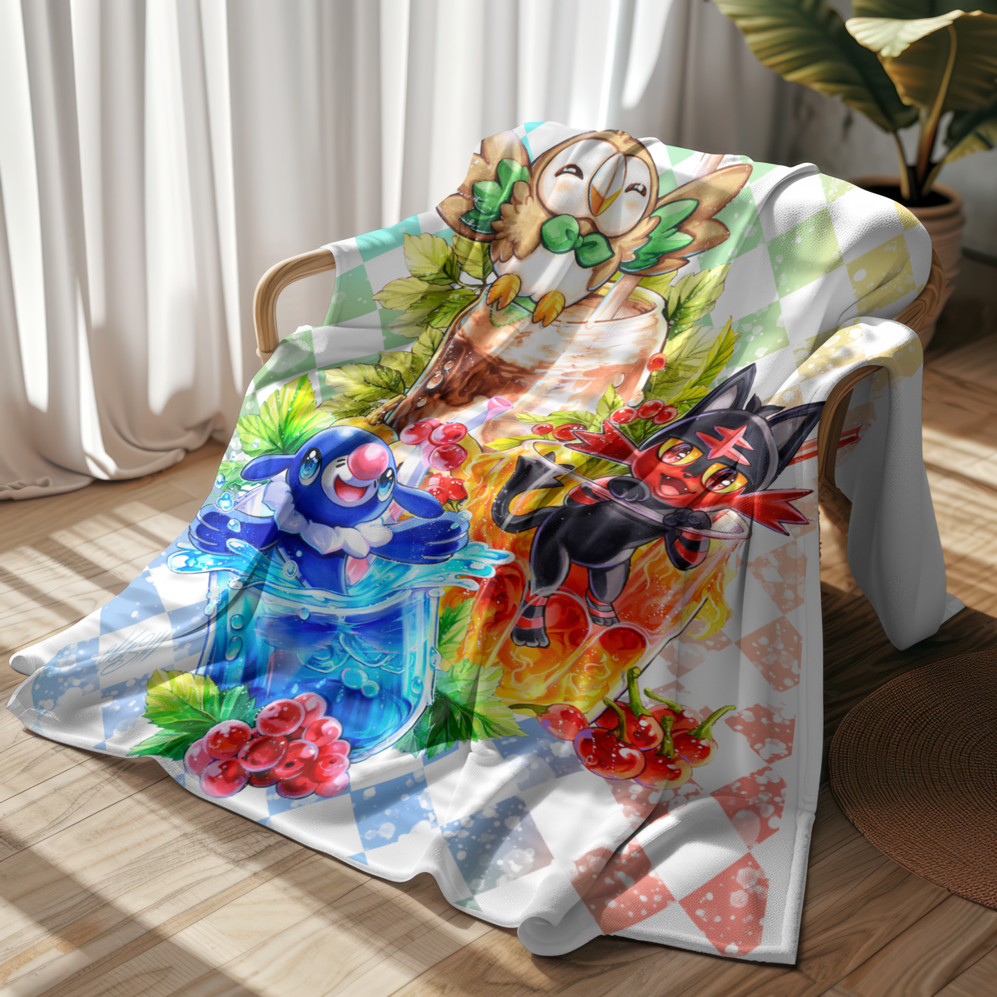 Fan - Kuscheldecke Starter Gen 7 Pokis