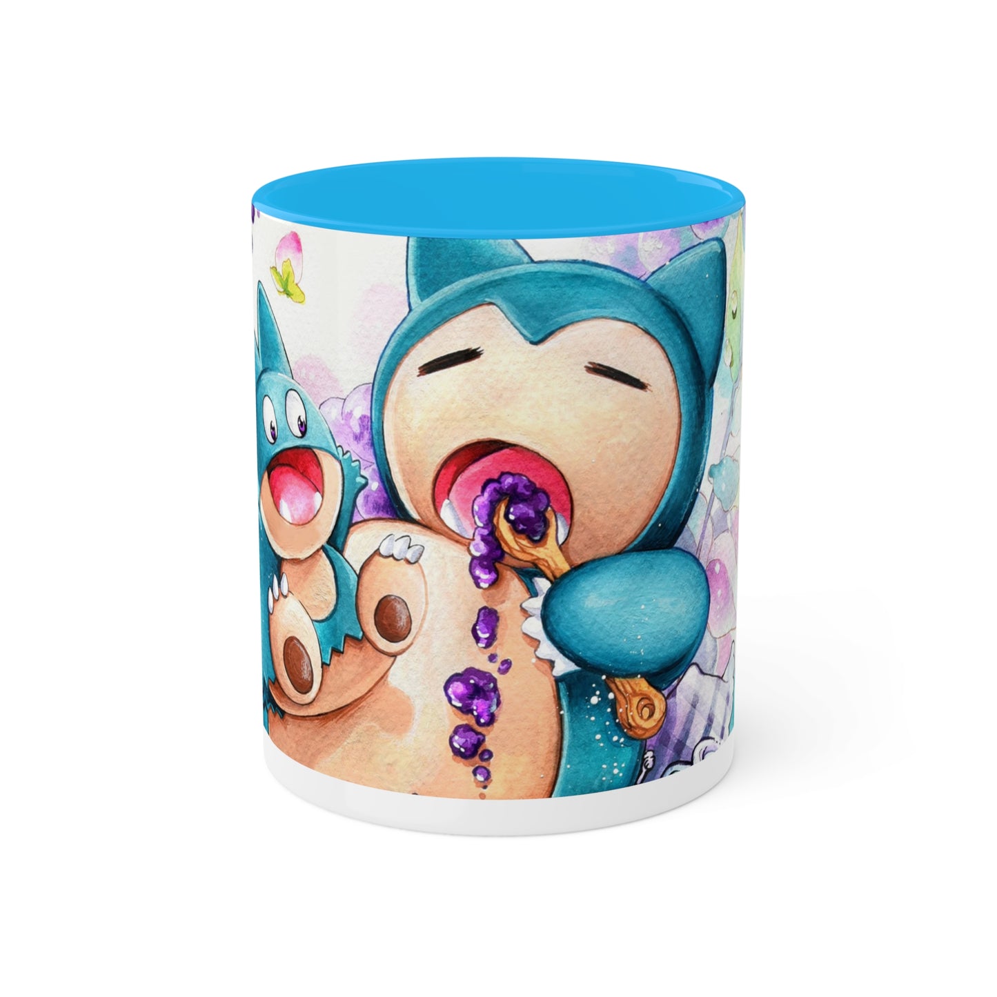 Taza de mermelada de arándanos