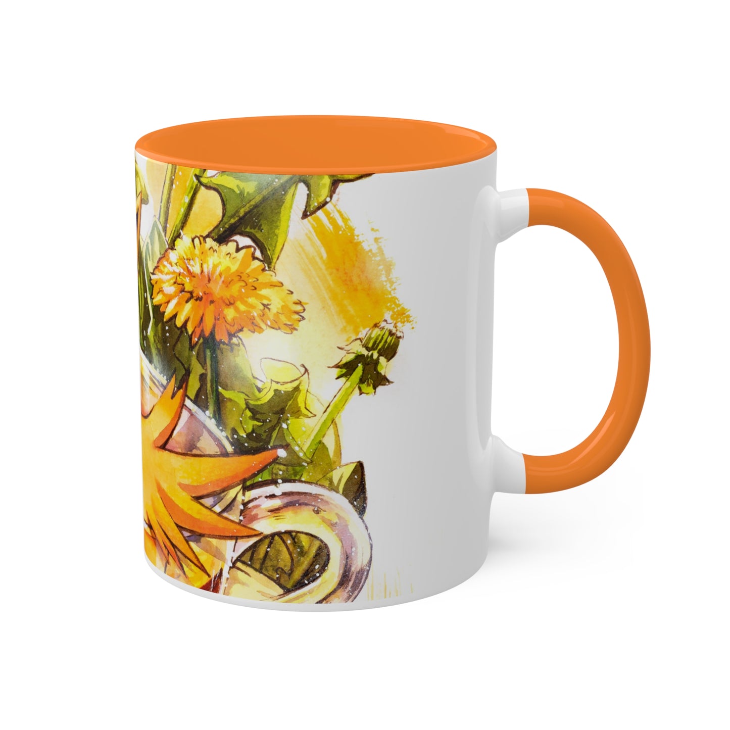 Taza de té de diente de león