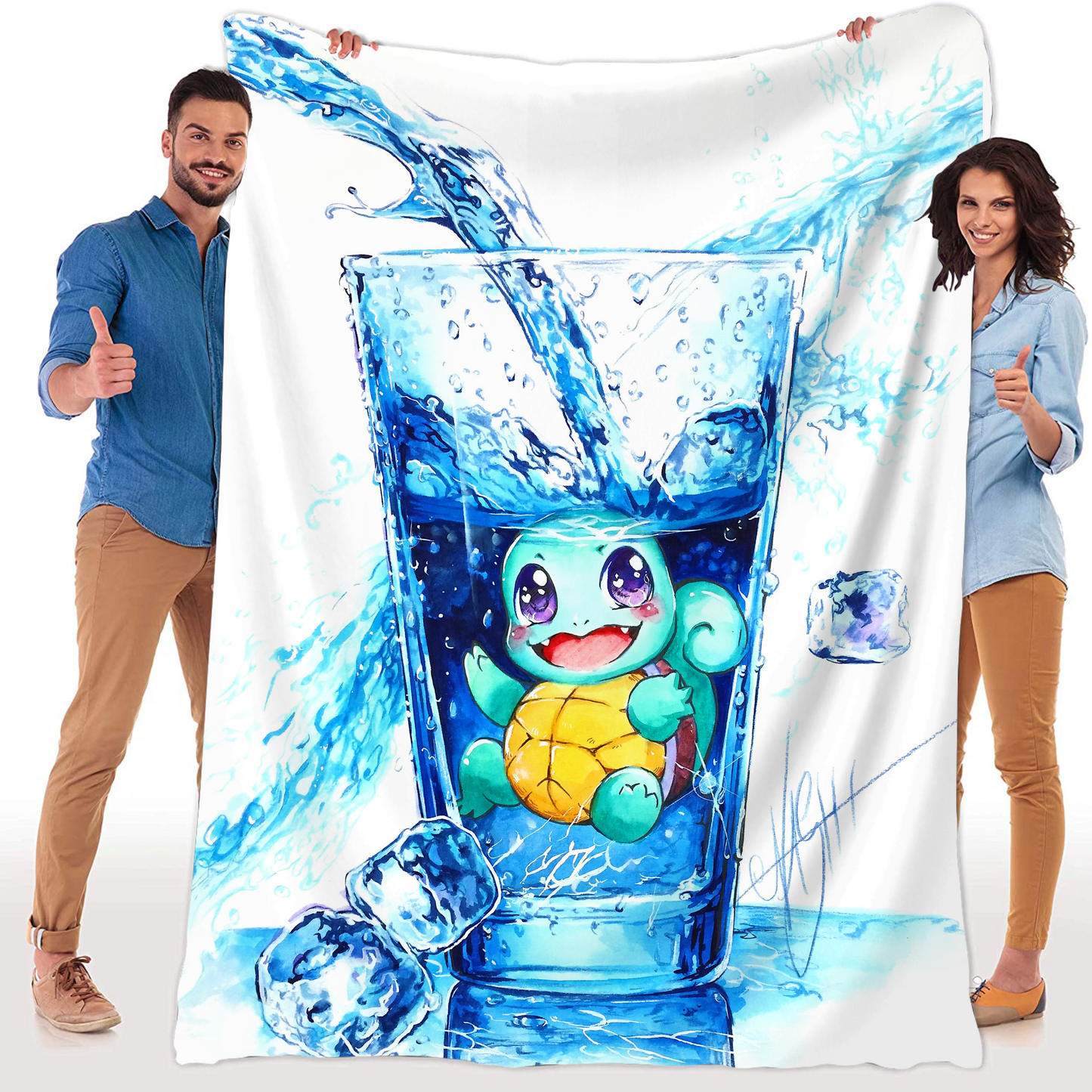 Manta de peluche Water Splash