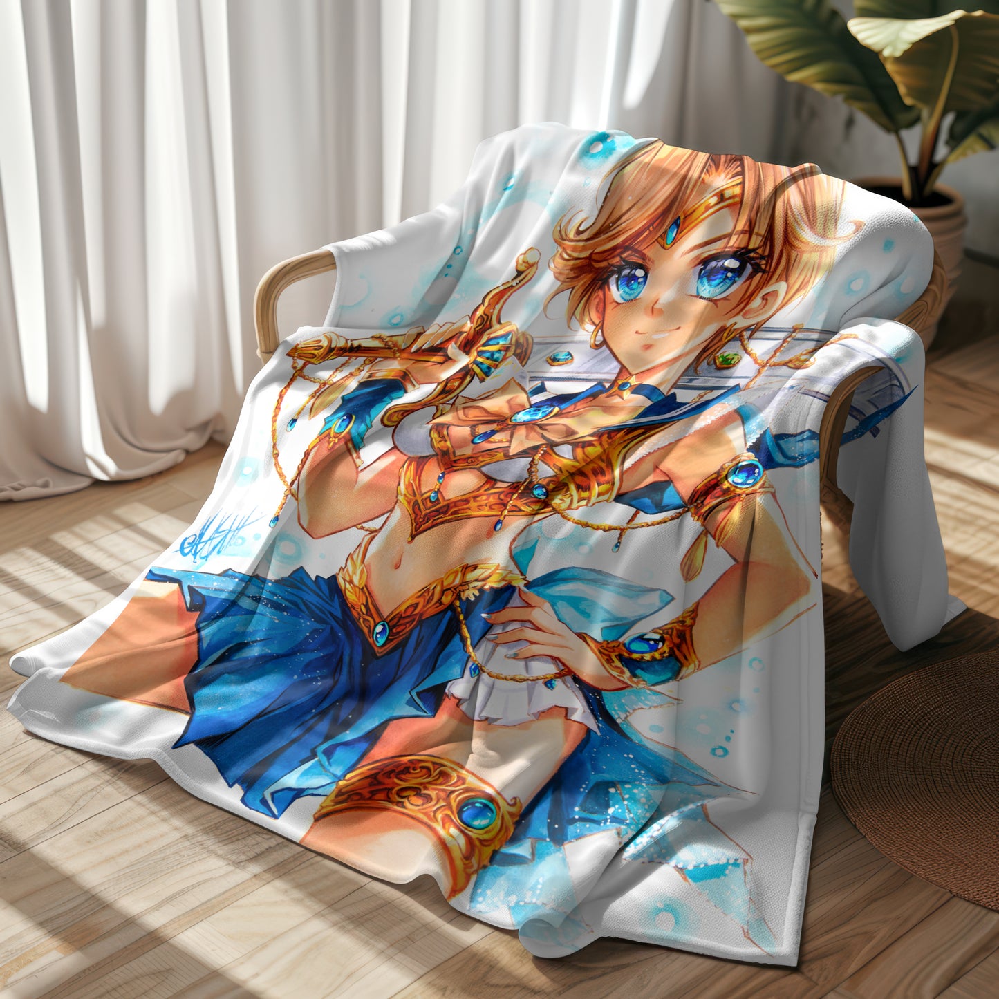 Moon Warrior Uranus Blanket