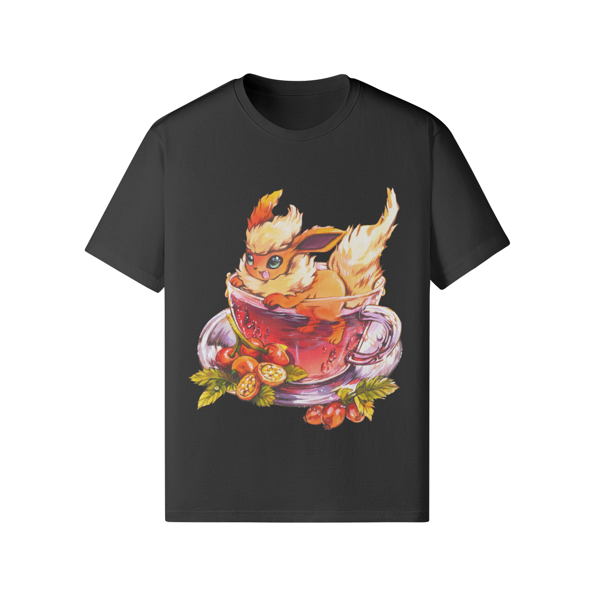 Camiseta esponjosa de té de rosa mosqueta
