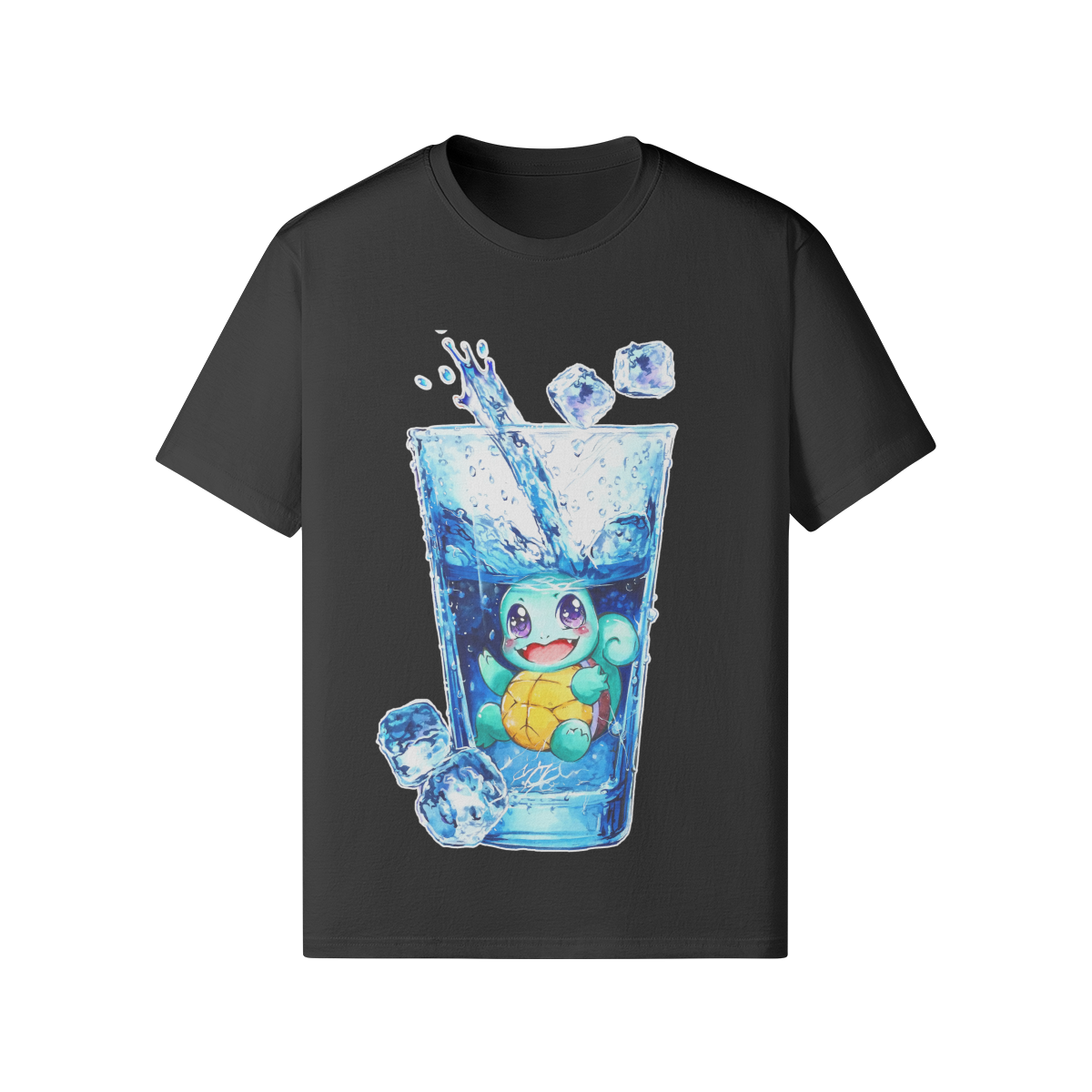 Camiseta con salpicaduras de agua