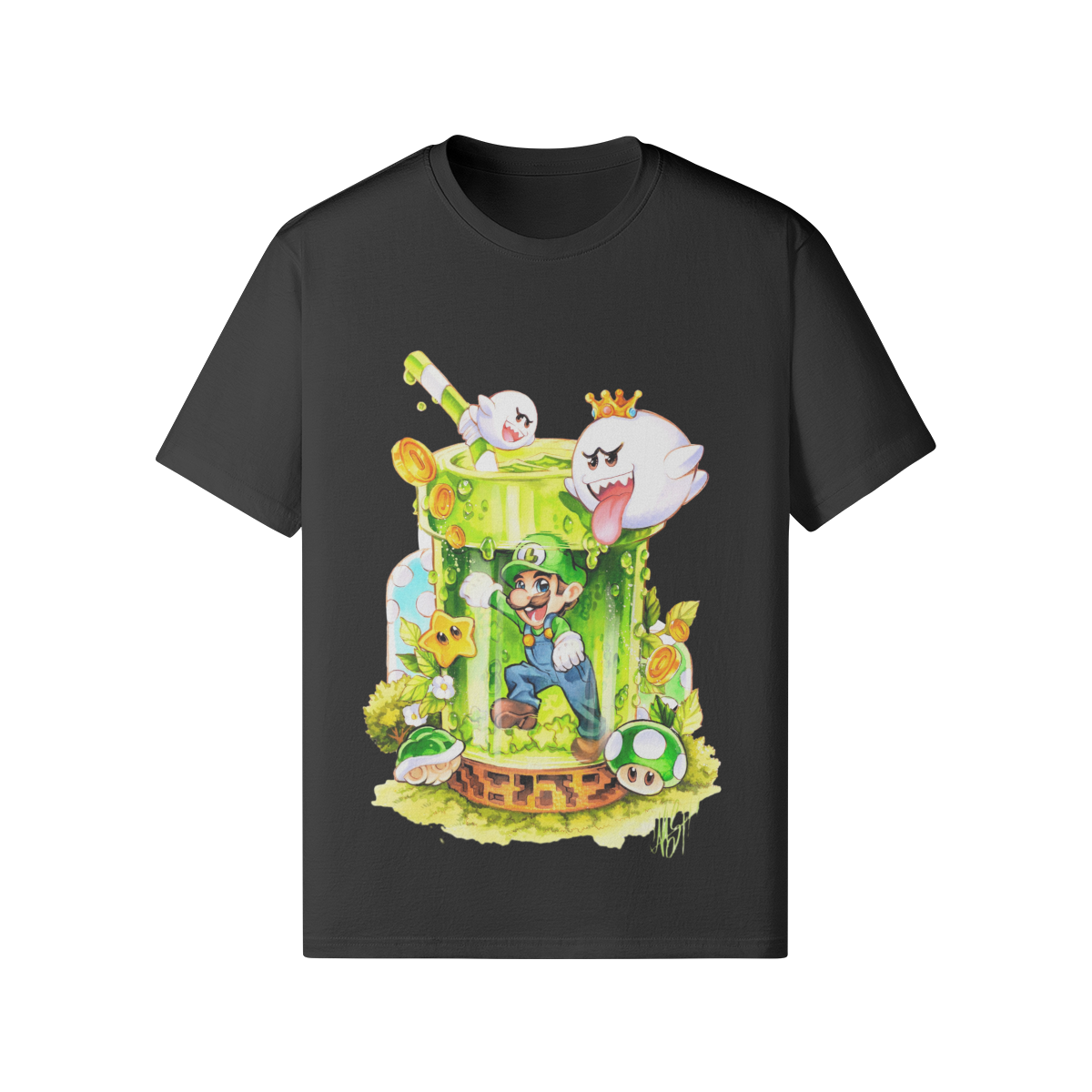 Camiseta de té verde Spooky Island