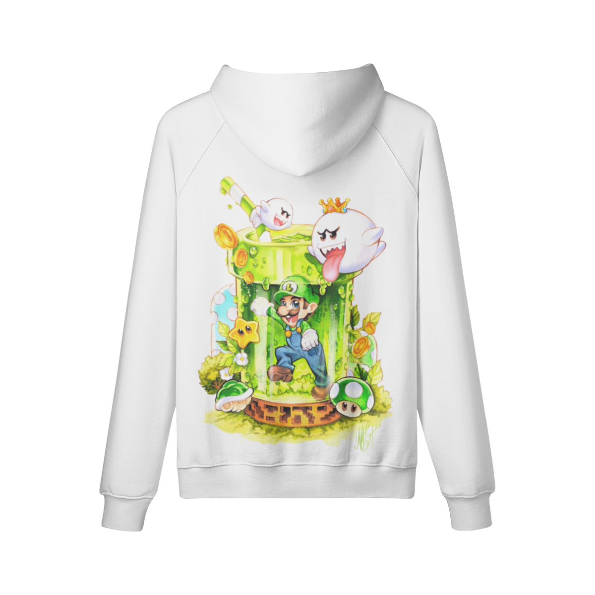 Sudadera con capucha de té verde Spooky Island