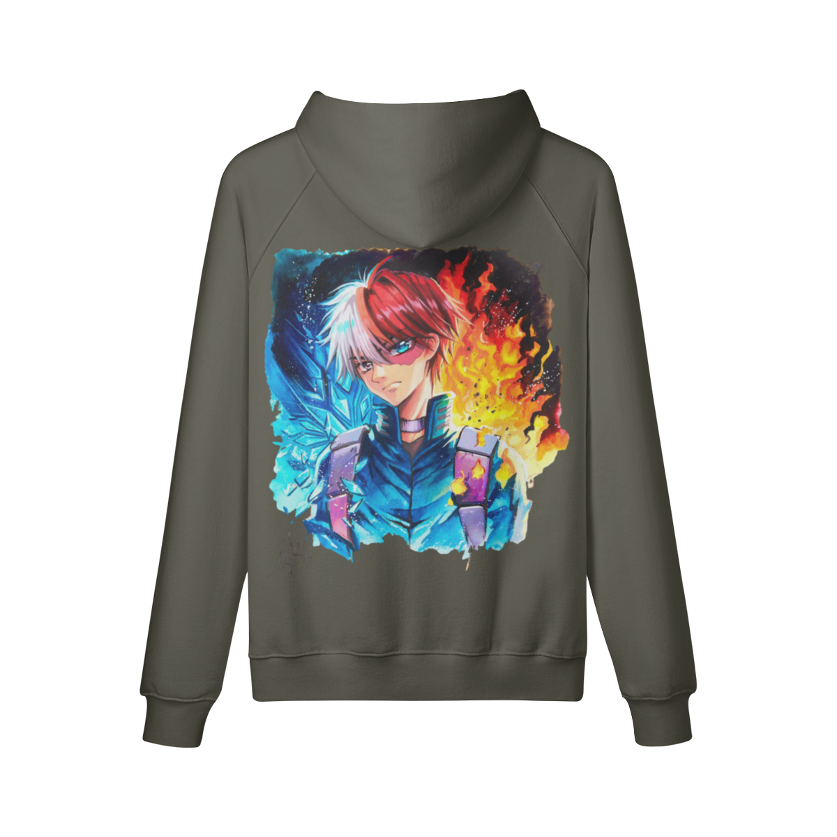 Sudadera con capucha Fuego y Hielo