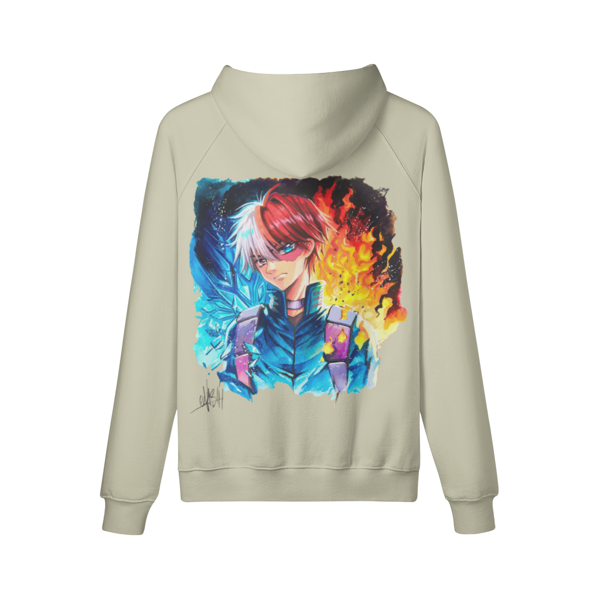 Sudadera con capucha Fuego y Hielo