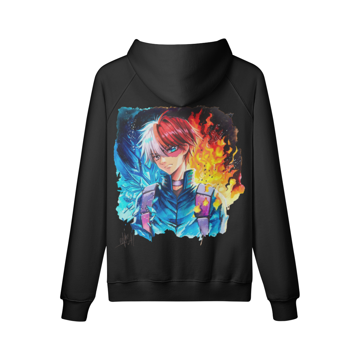 Sudadera con capucha Fuego y Hielo