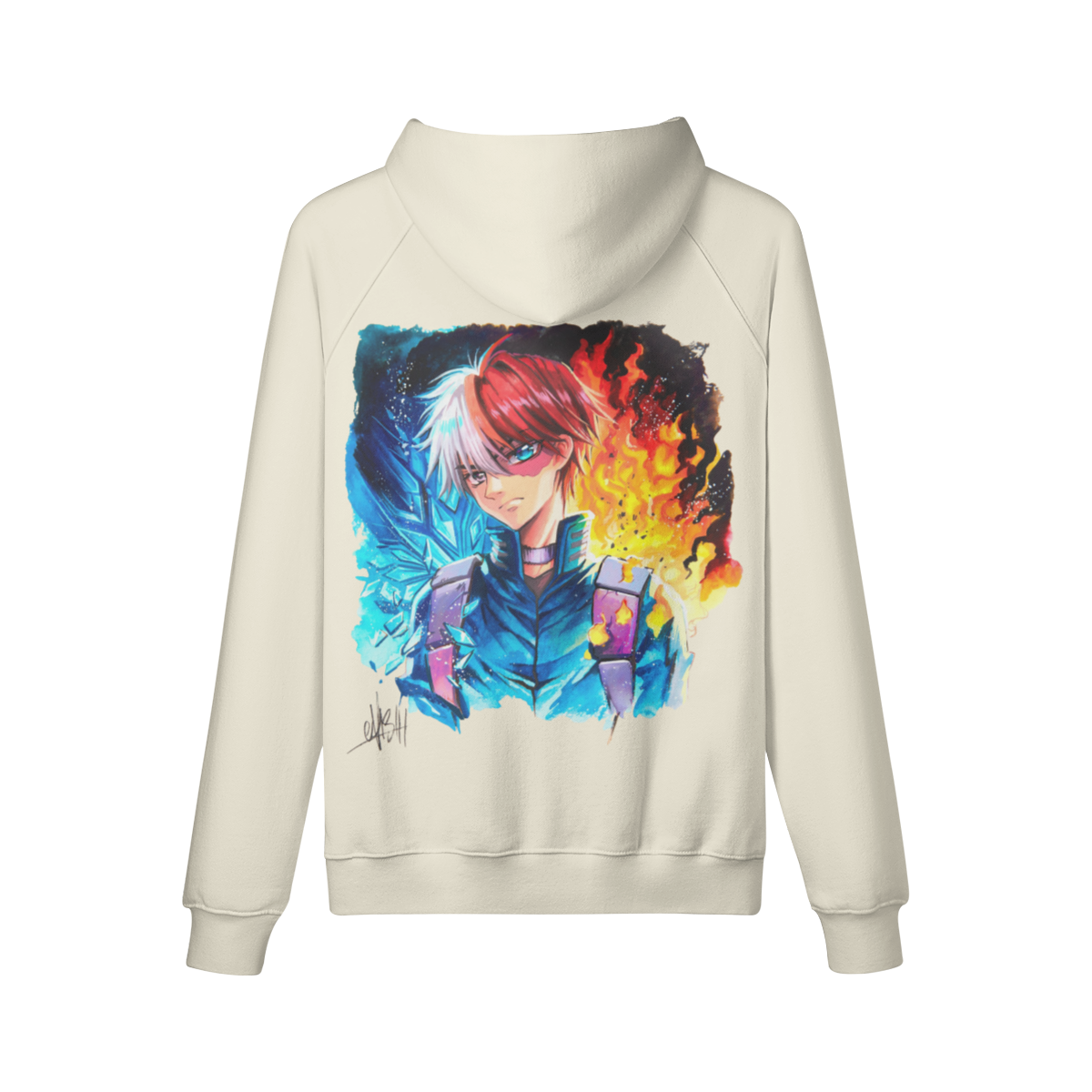 Sudadera con capucha Fuego y Hielo
