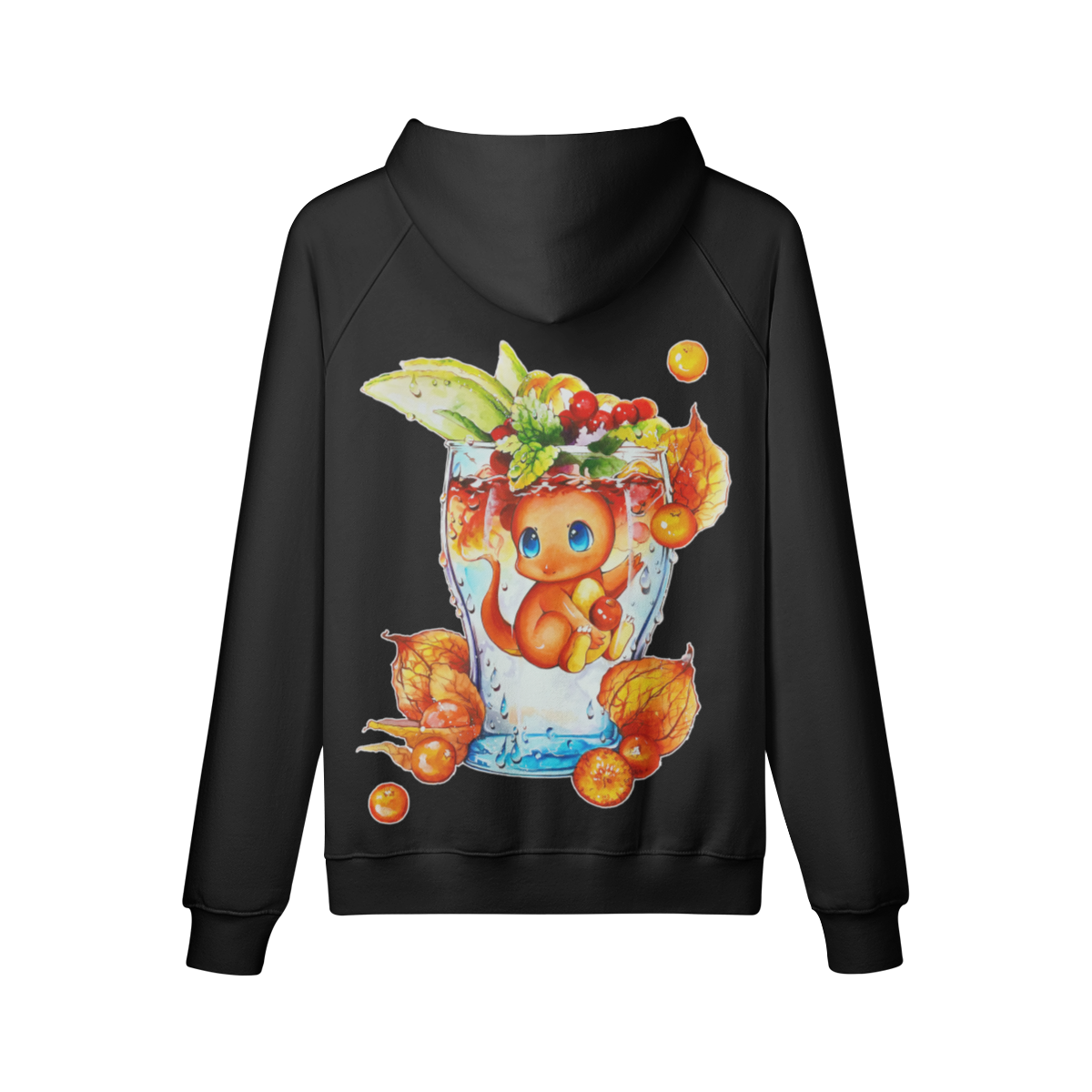 Sudadera con capucha de fuego caliente