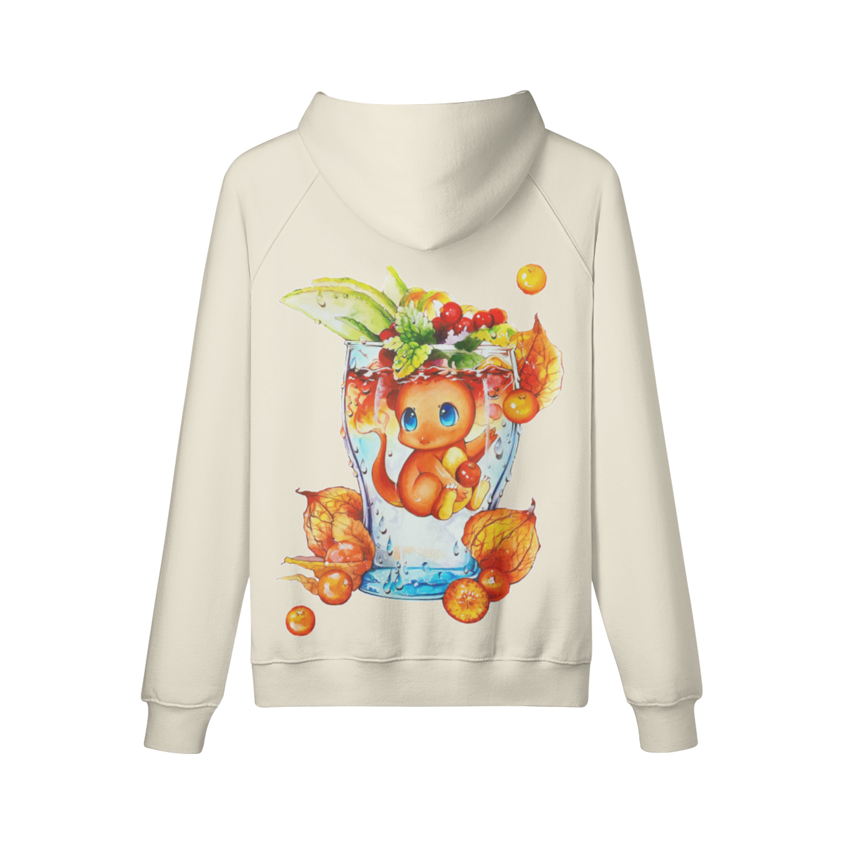 Sudadera con capucha de fuego caliente