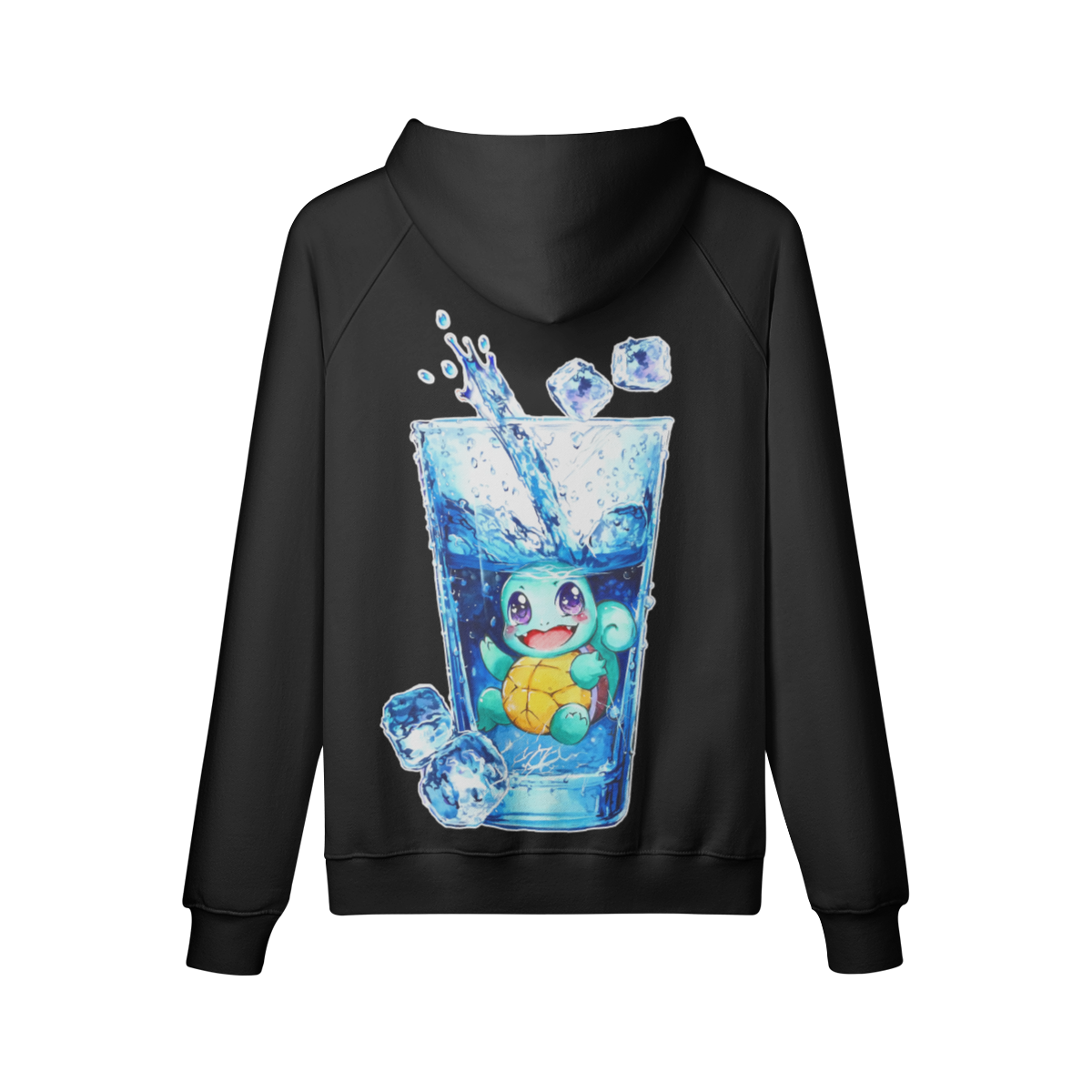Sudadera con capucha con salpicaduras de agua