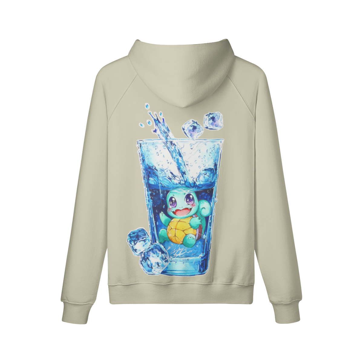 Sudadera con capucha con salpicaduras de agua