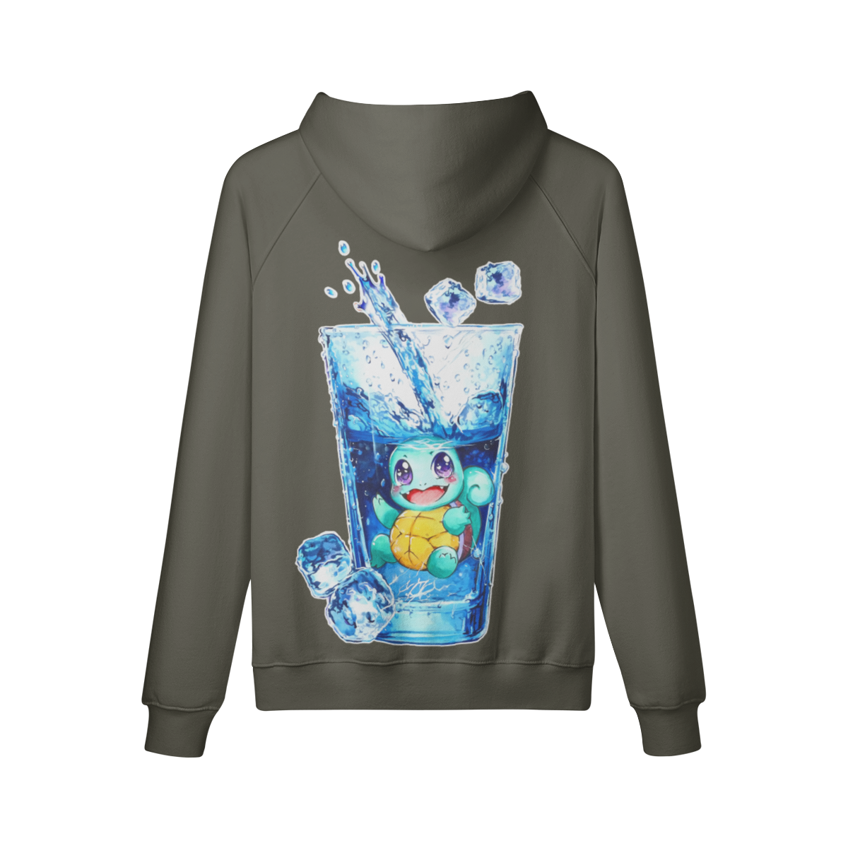 Sudadera con capucha con salpicaduras de agua