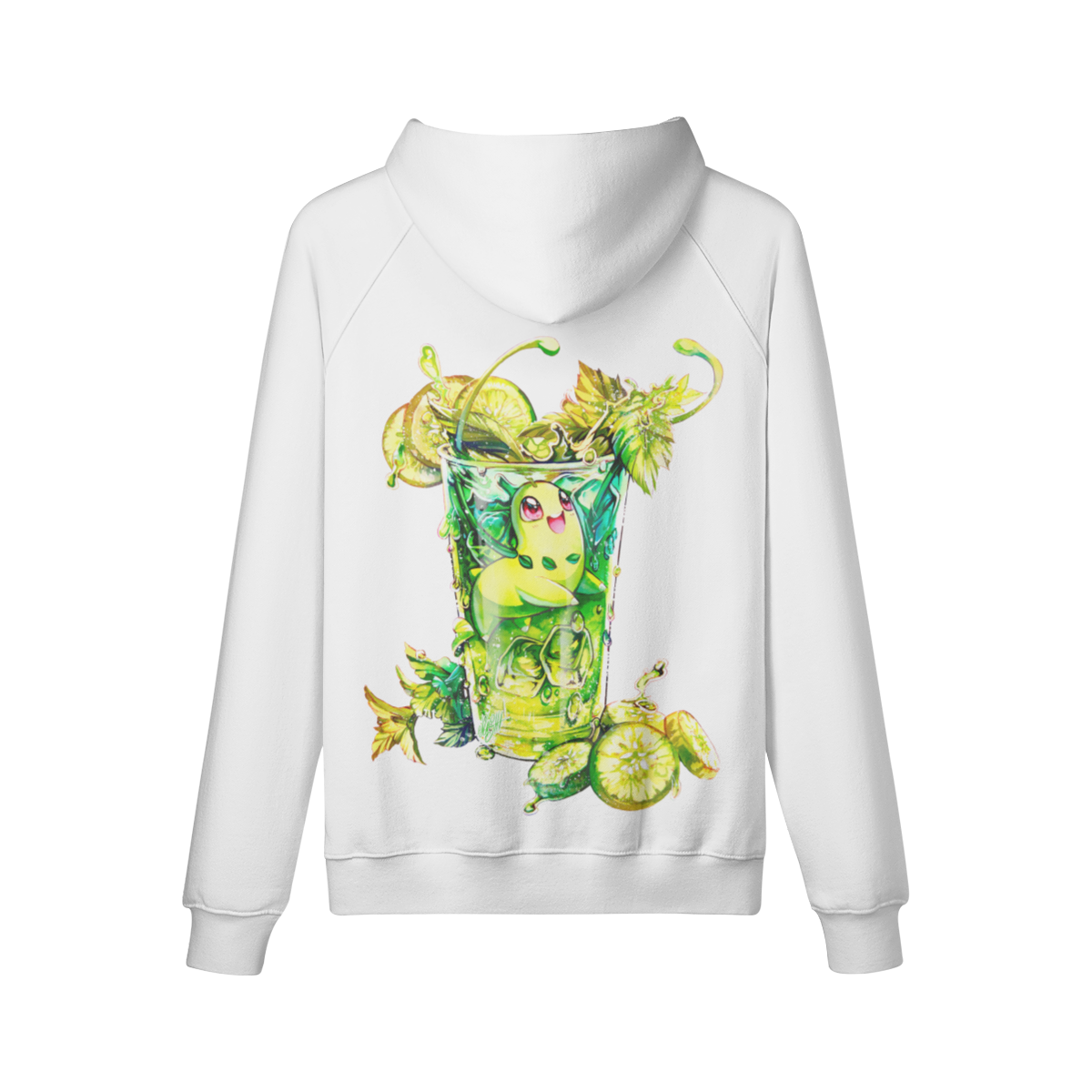 Sudadera con capucha Flower Power verde