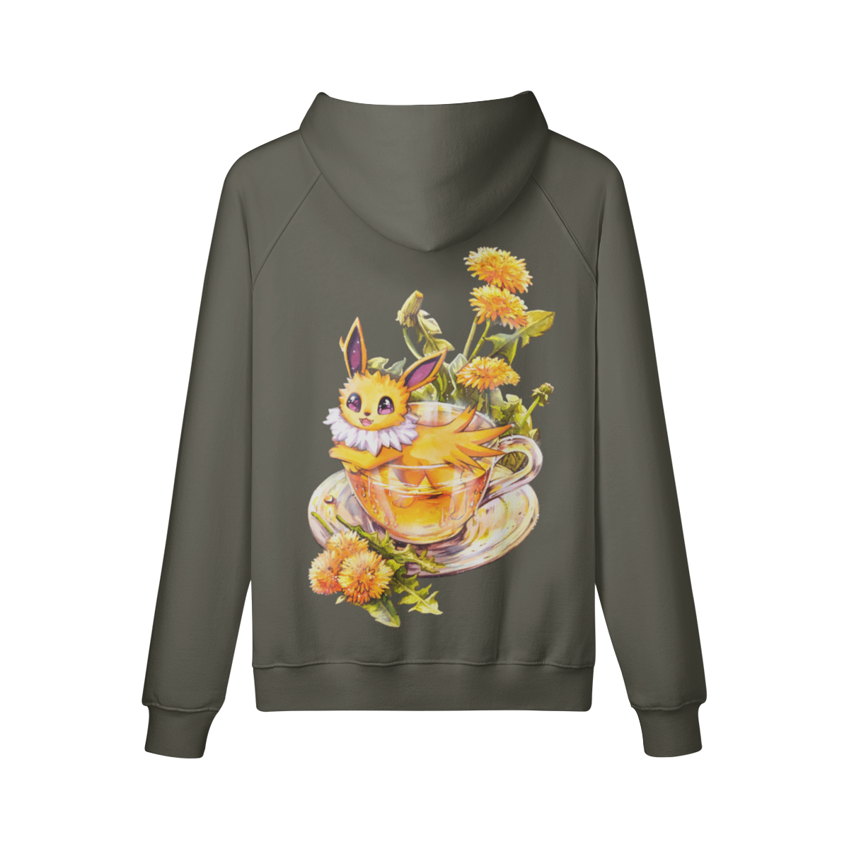Sudadera con capucha de té de diente de león