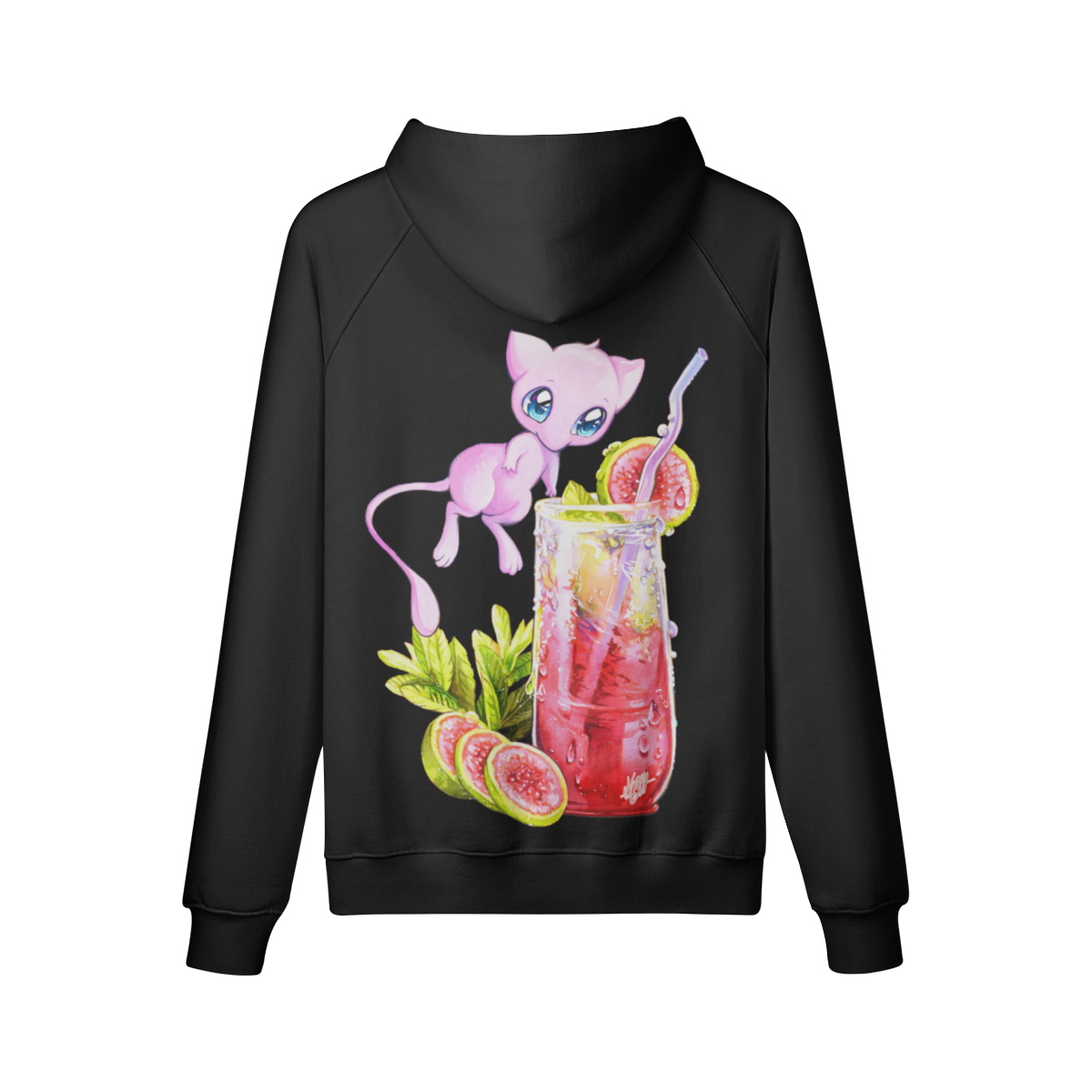 Sudadera con capucha flotante de té de soda de guayaba