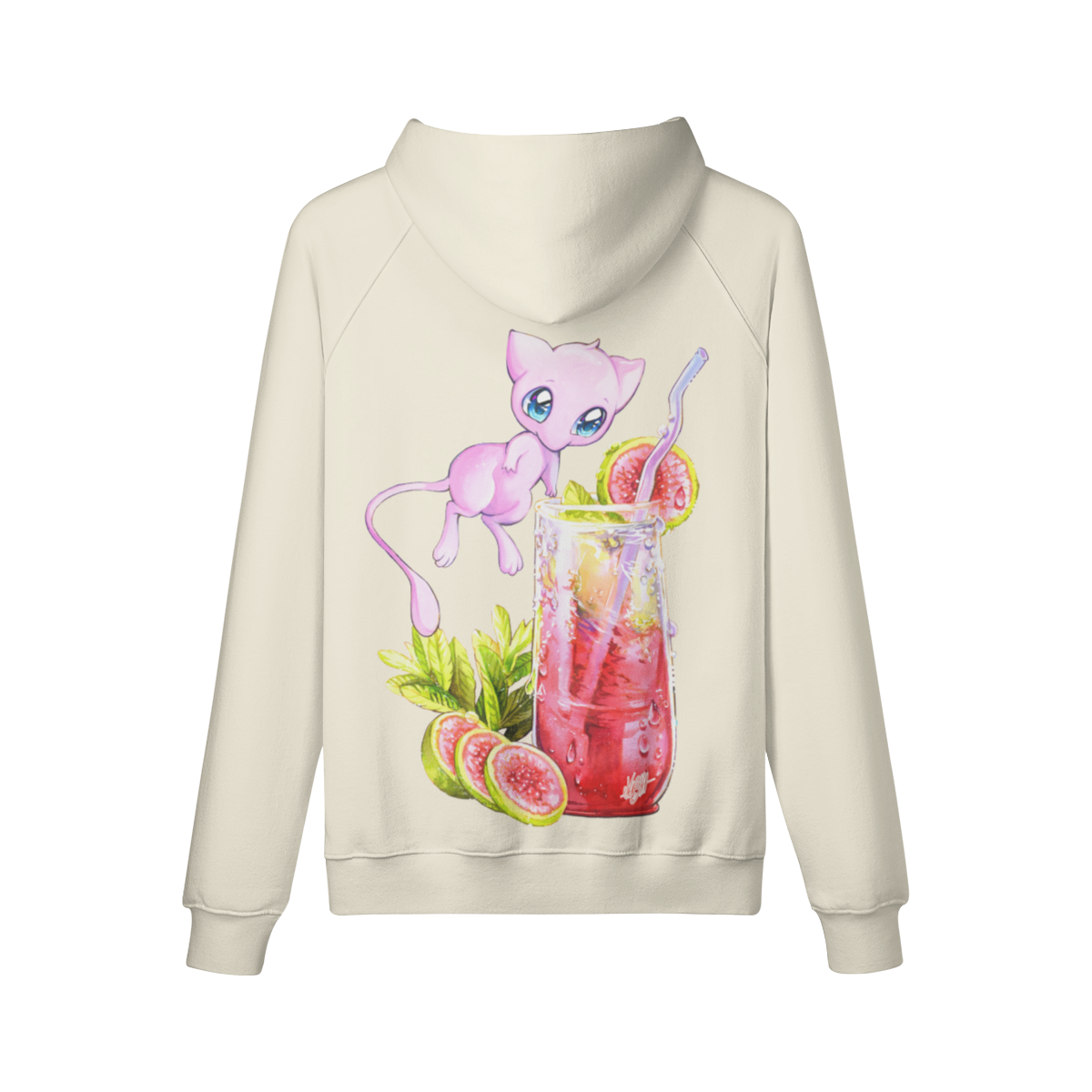 Sudadera con capucha flotante de té de soda de guayaba