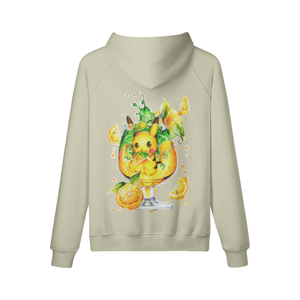 Sudadera con capucha de limón fresco