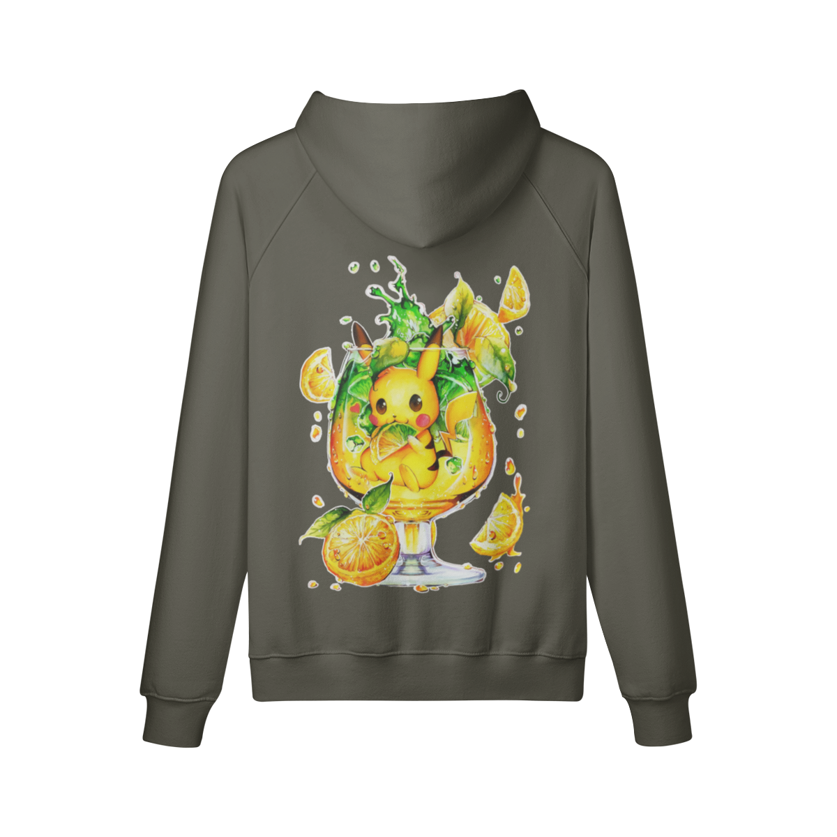 Sudadera con capucha de limón fresco