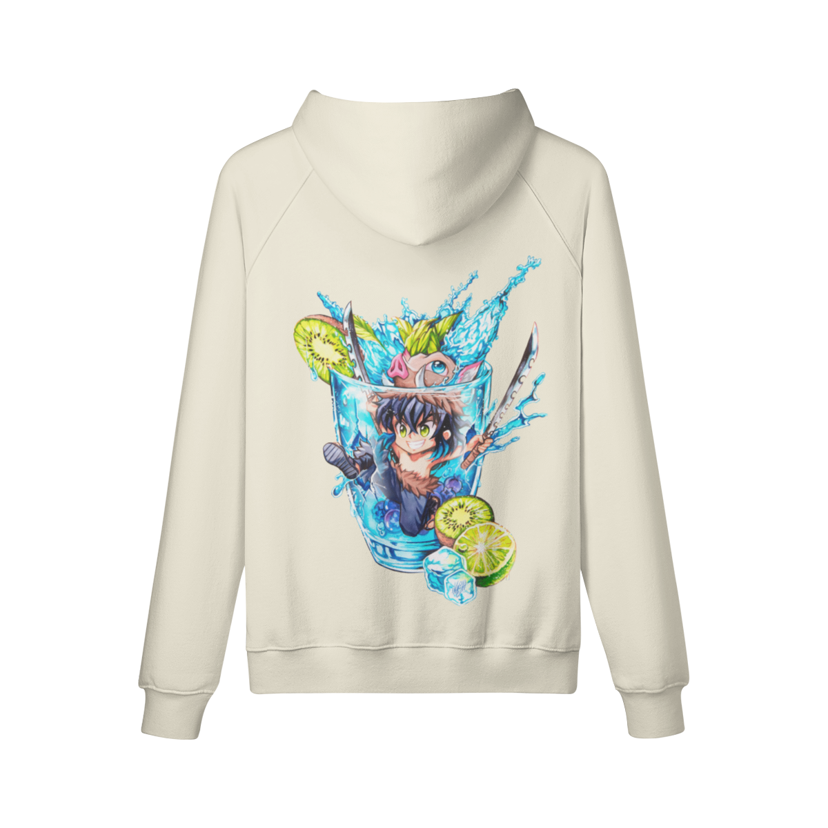 Sudadera con capucha de refresco de kiwi